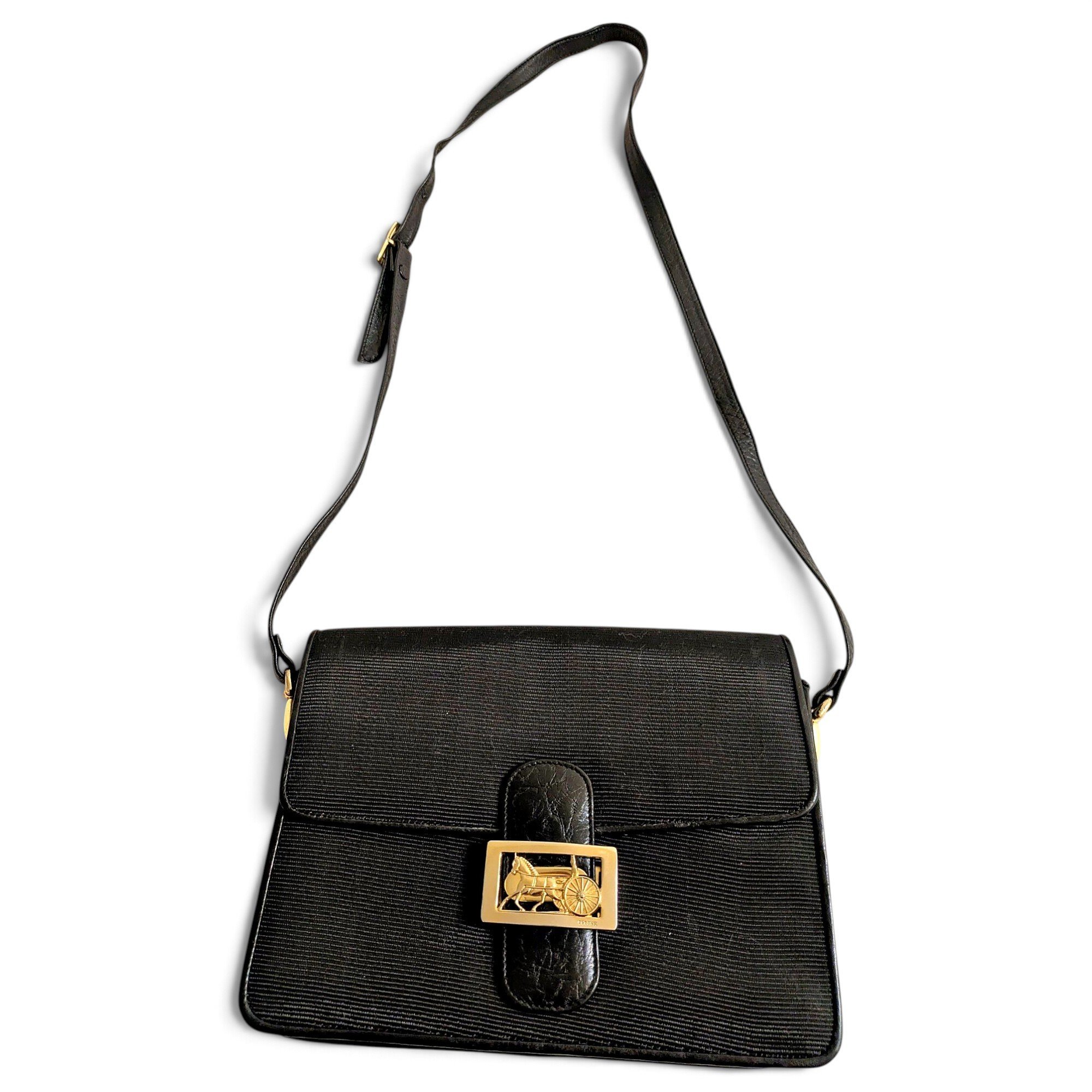 Triomphe leather crossbody bag