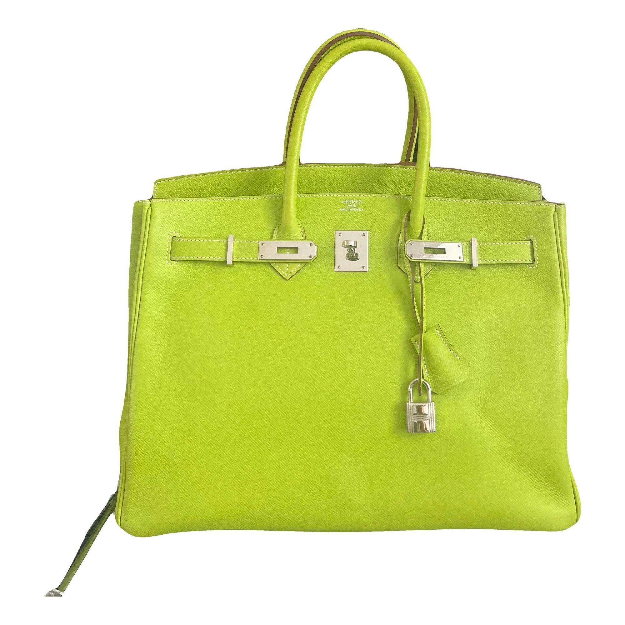 Birkin 35 leather handbag