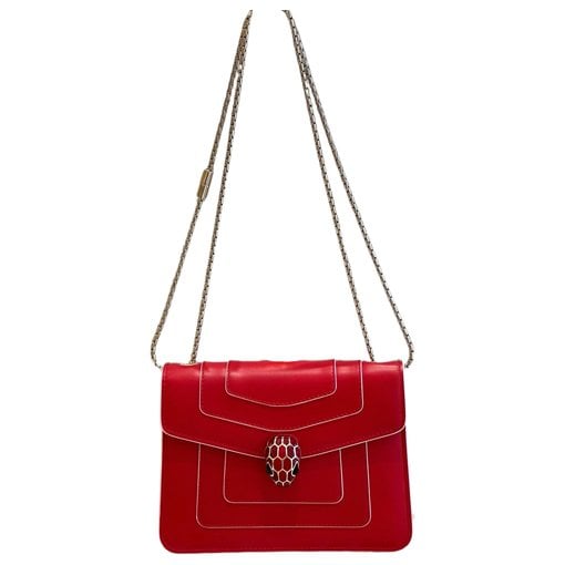 Serpenti leather handbag