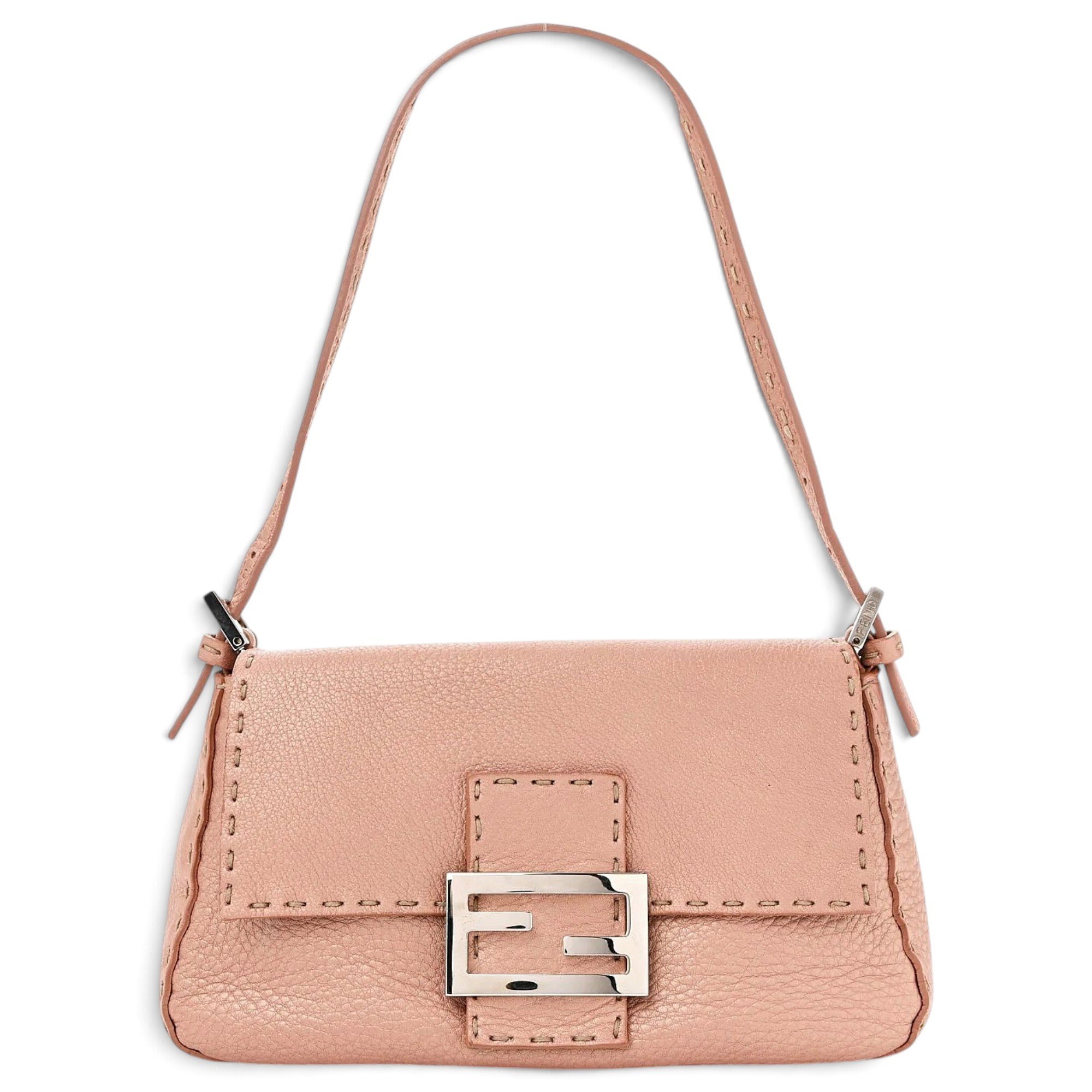 Baguette leather handbag