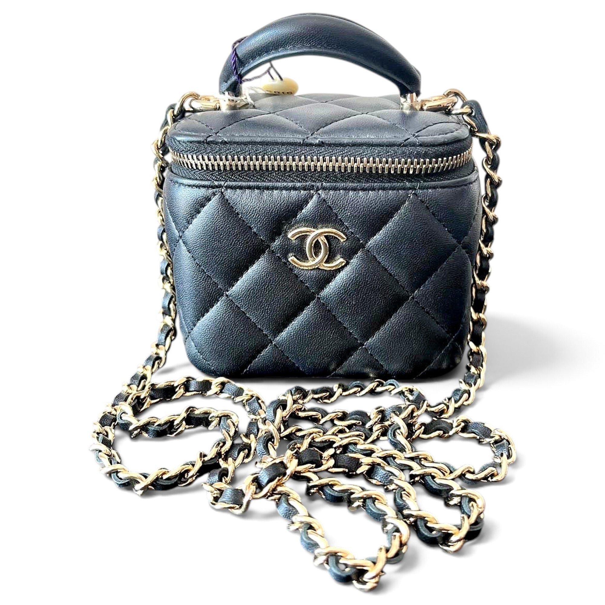 Trendy CC Vanity leather handbag