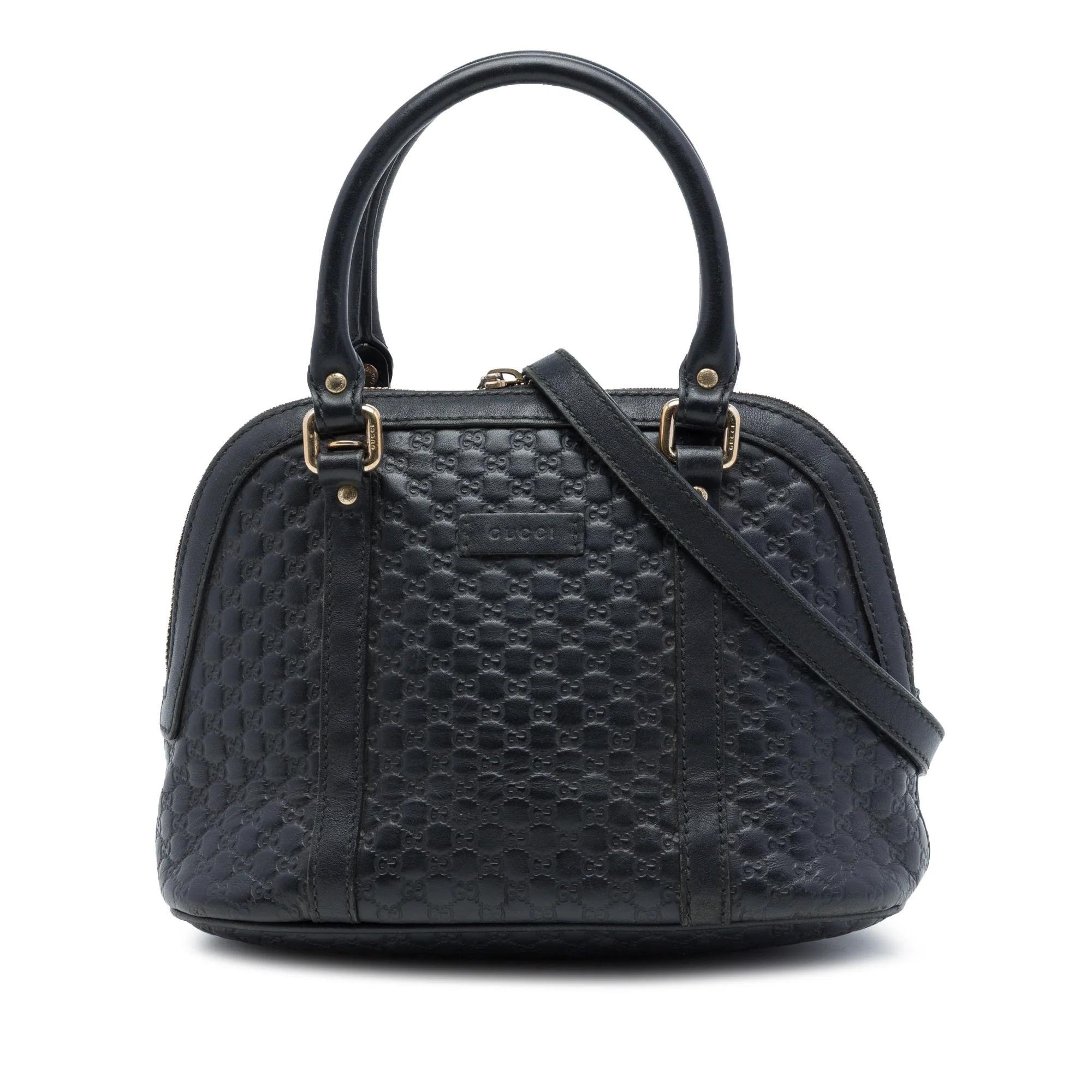Dôme leather handbag