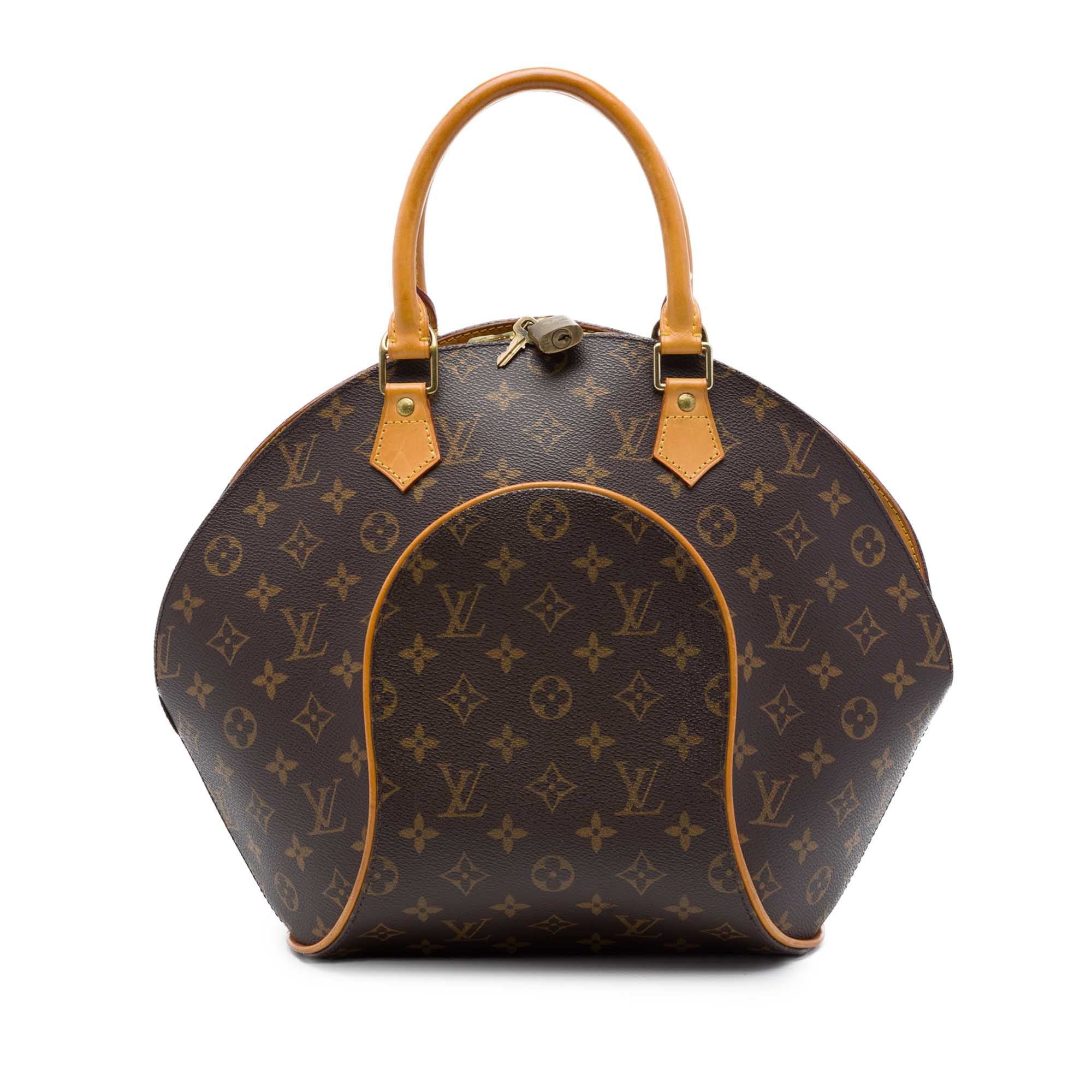 Ellipse leather handbag