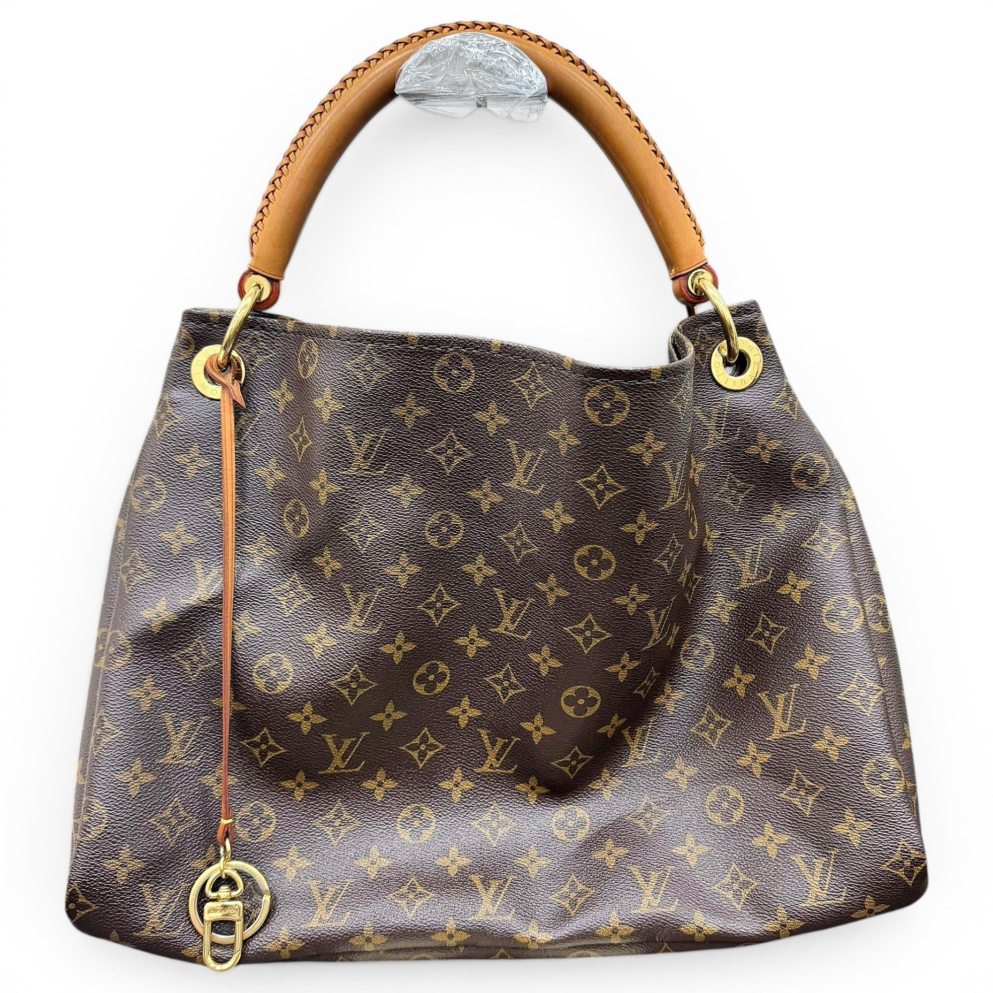 Artsy leather handbag
