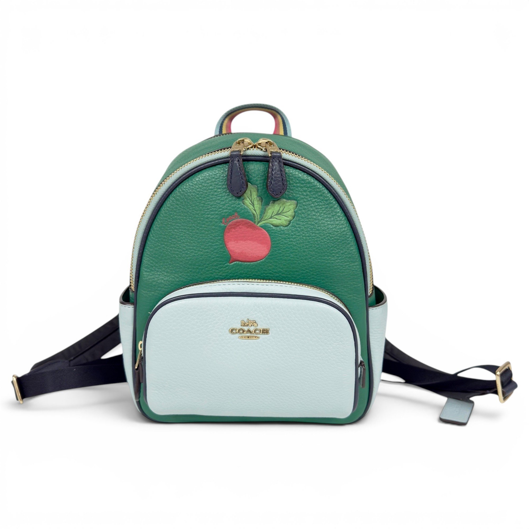 Campus leather backpack