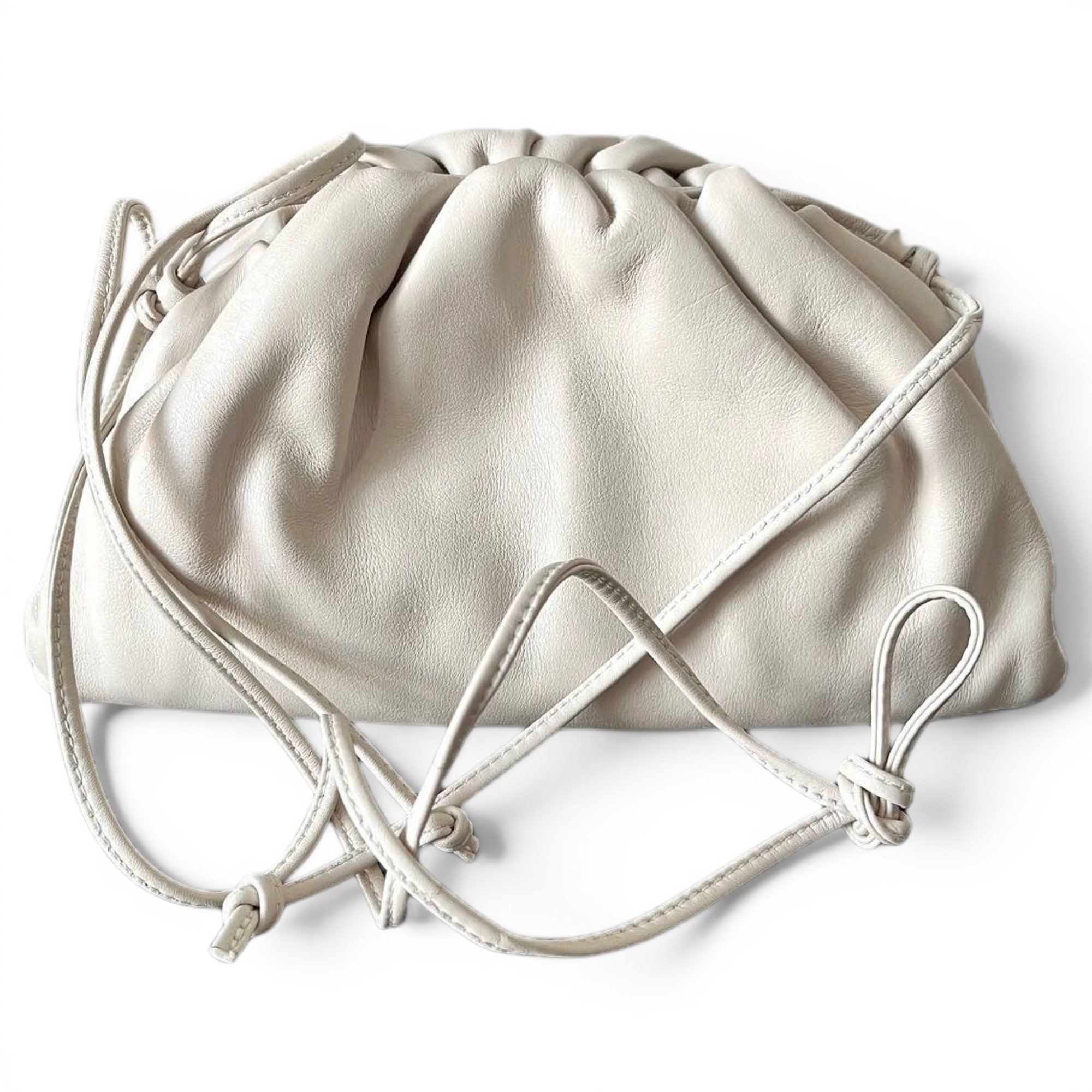 Pouch leather handbag