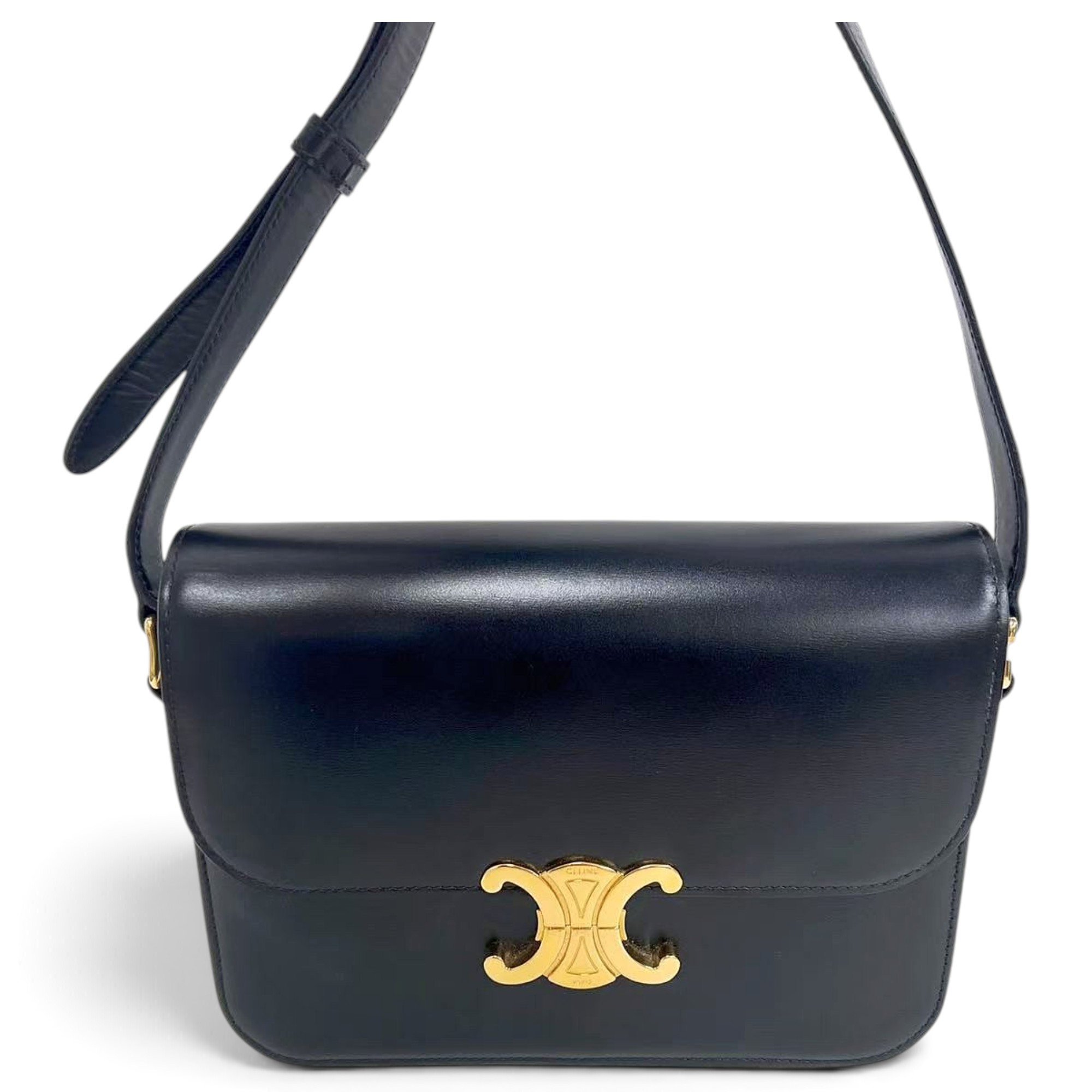 Triomphe leather handbag