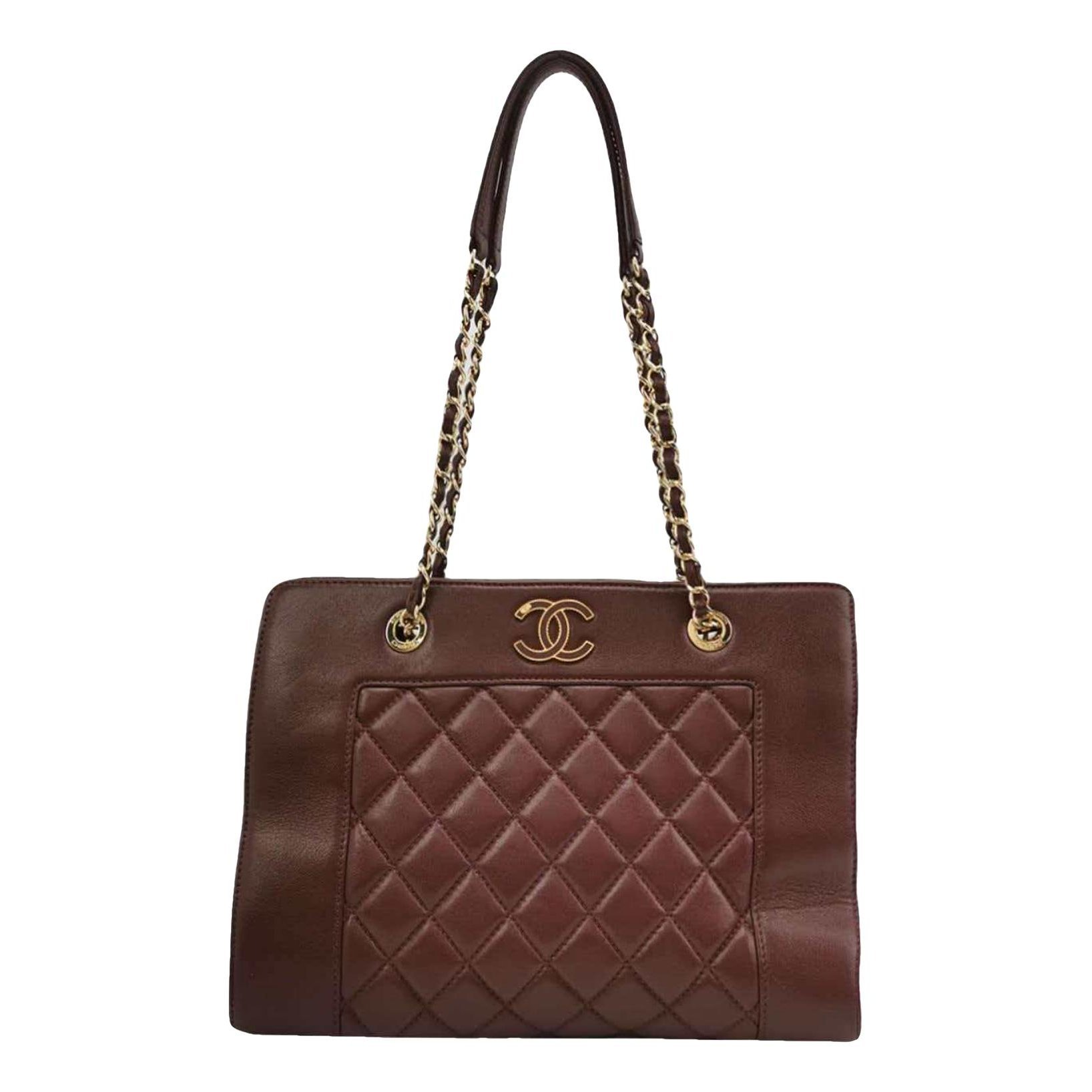 Grand shopping leather tote