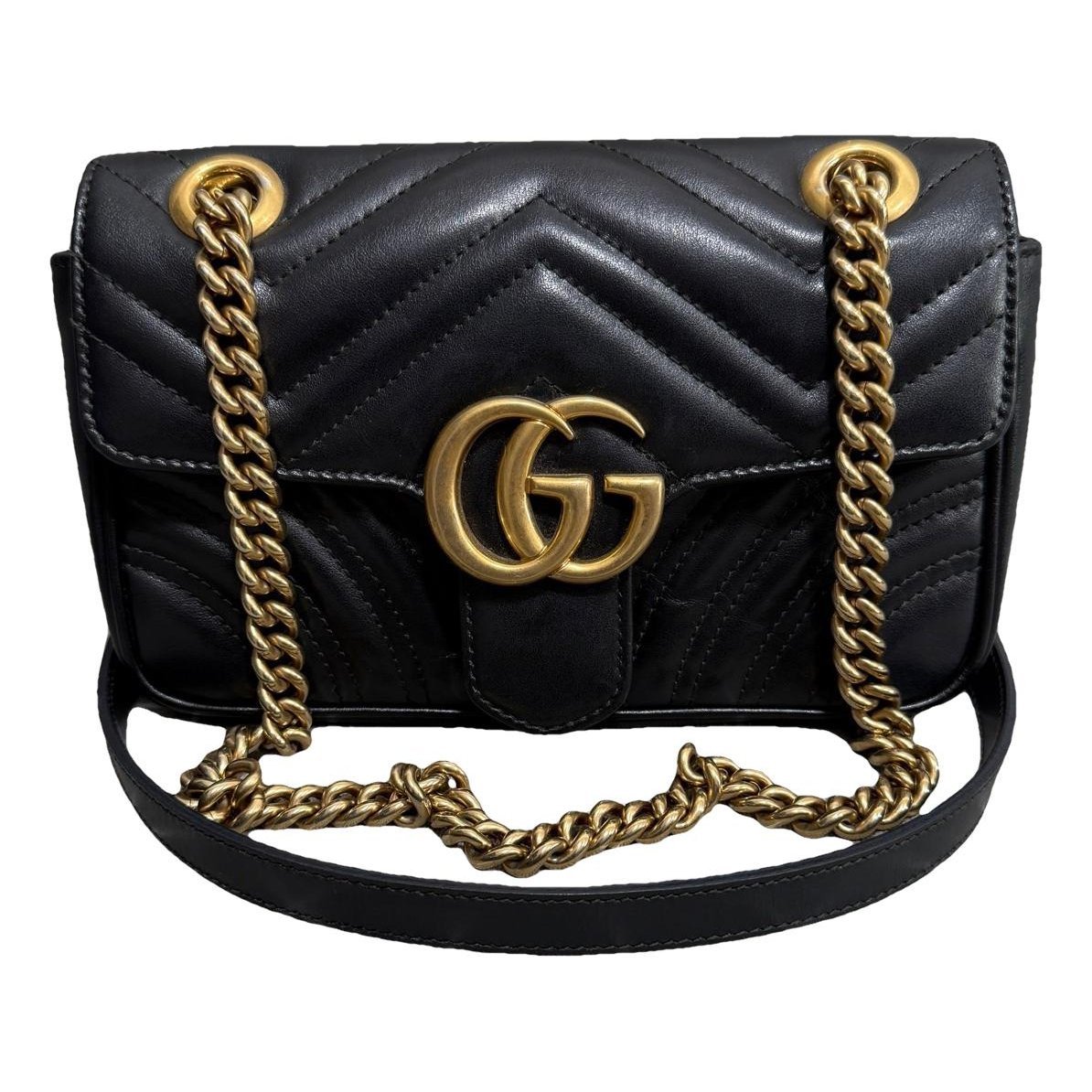 GG Marmont Flap leather handbag