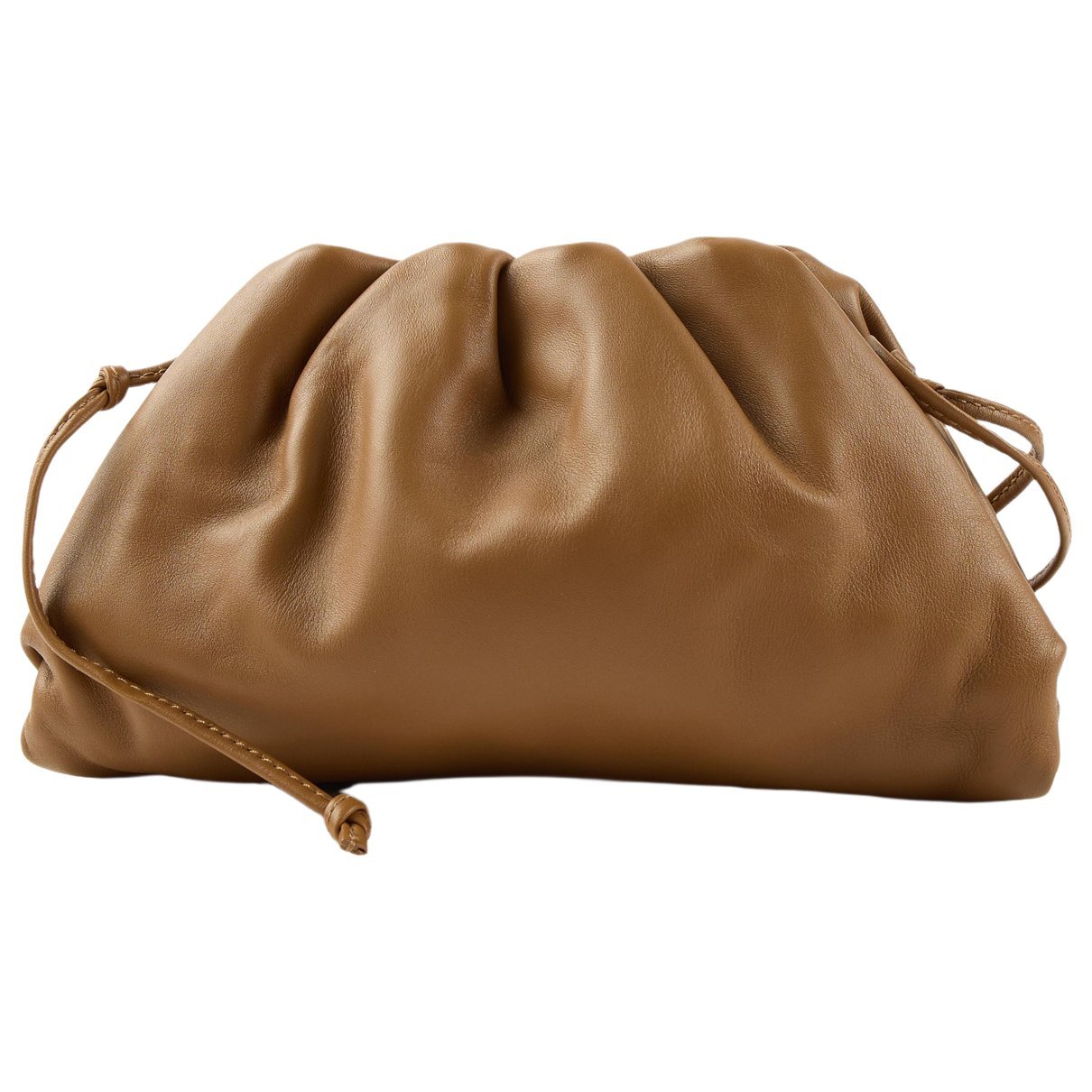 Pouch leather clutch bag