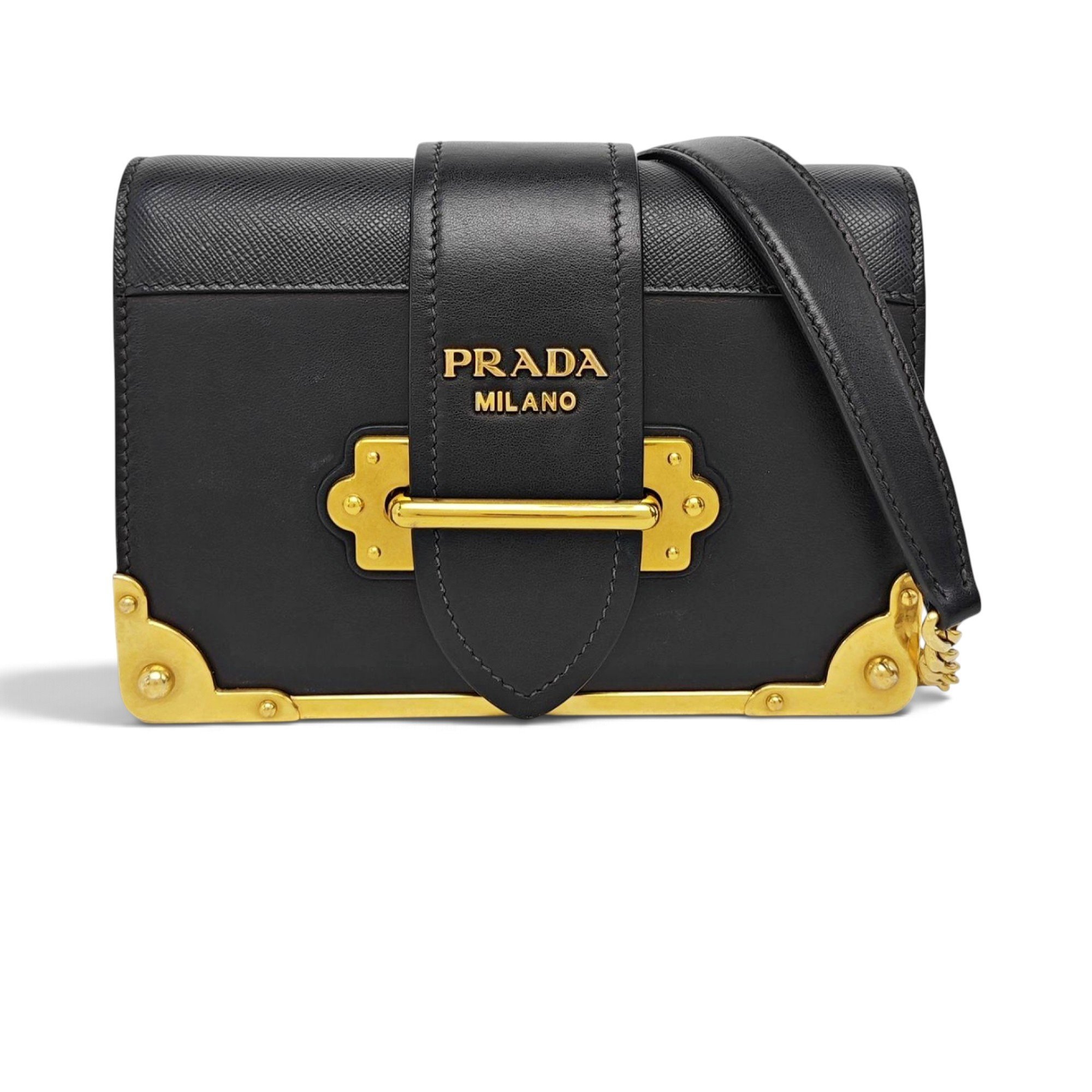 Cahier leather handbag