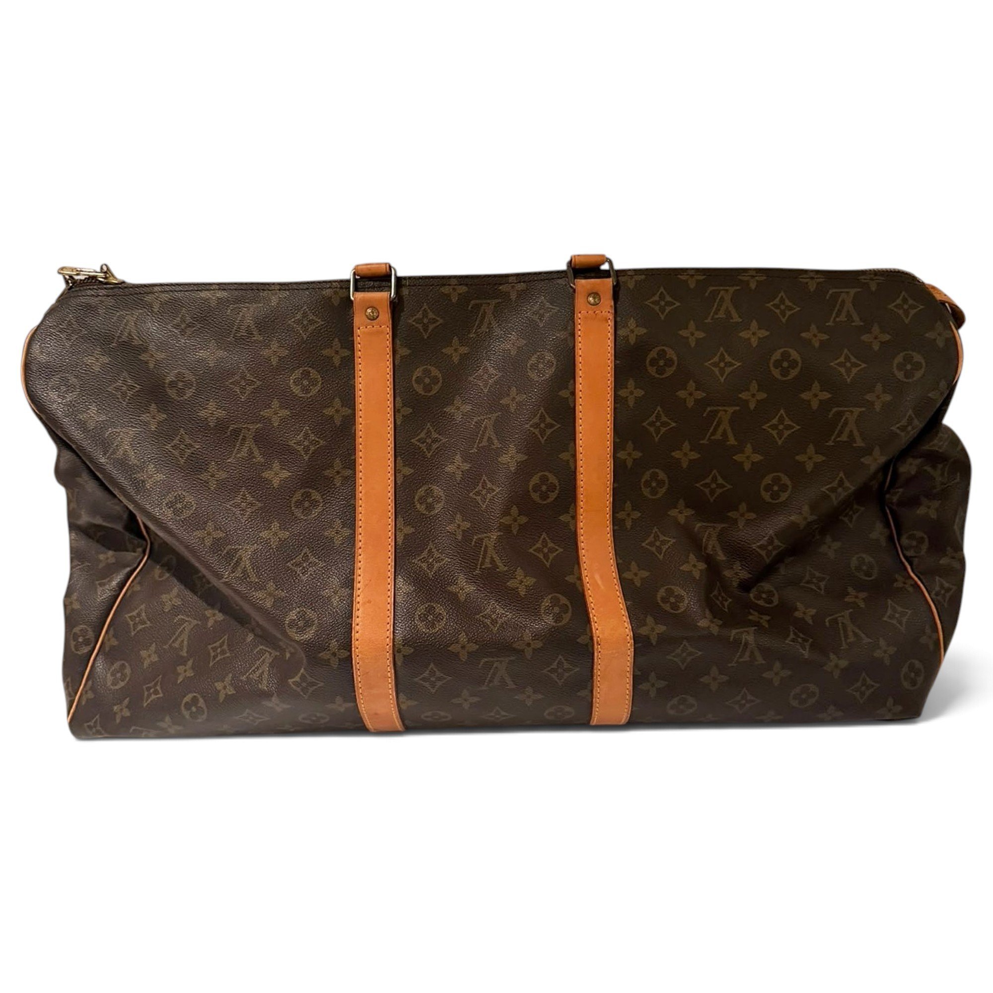 Keepall leather travel bag