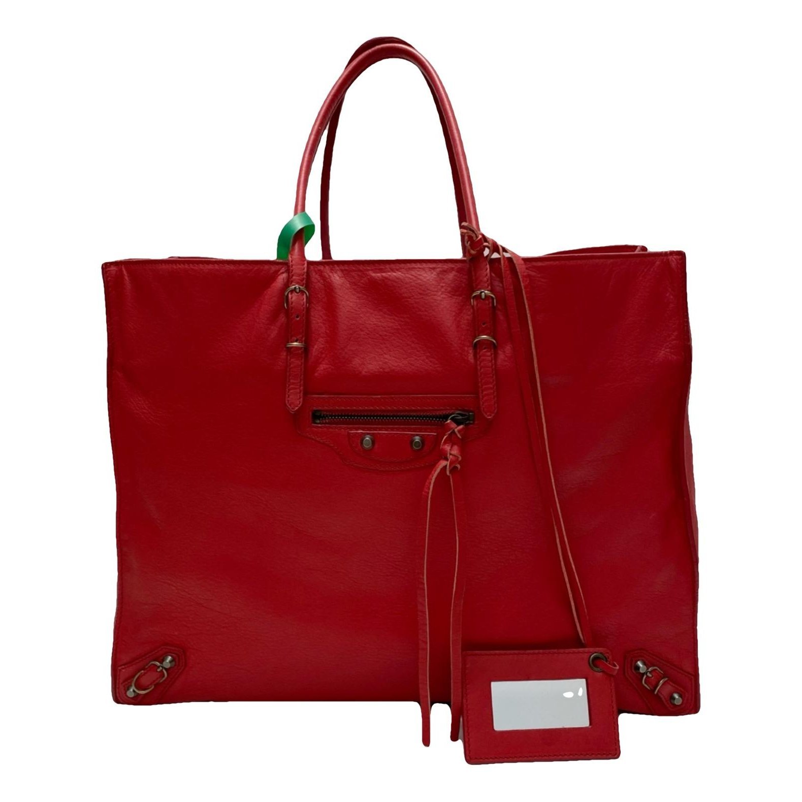Papier leather tote