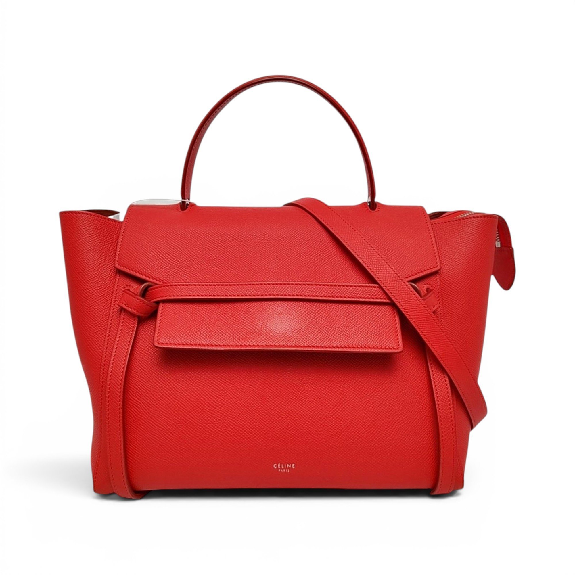 Belt leather handbag