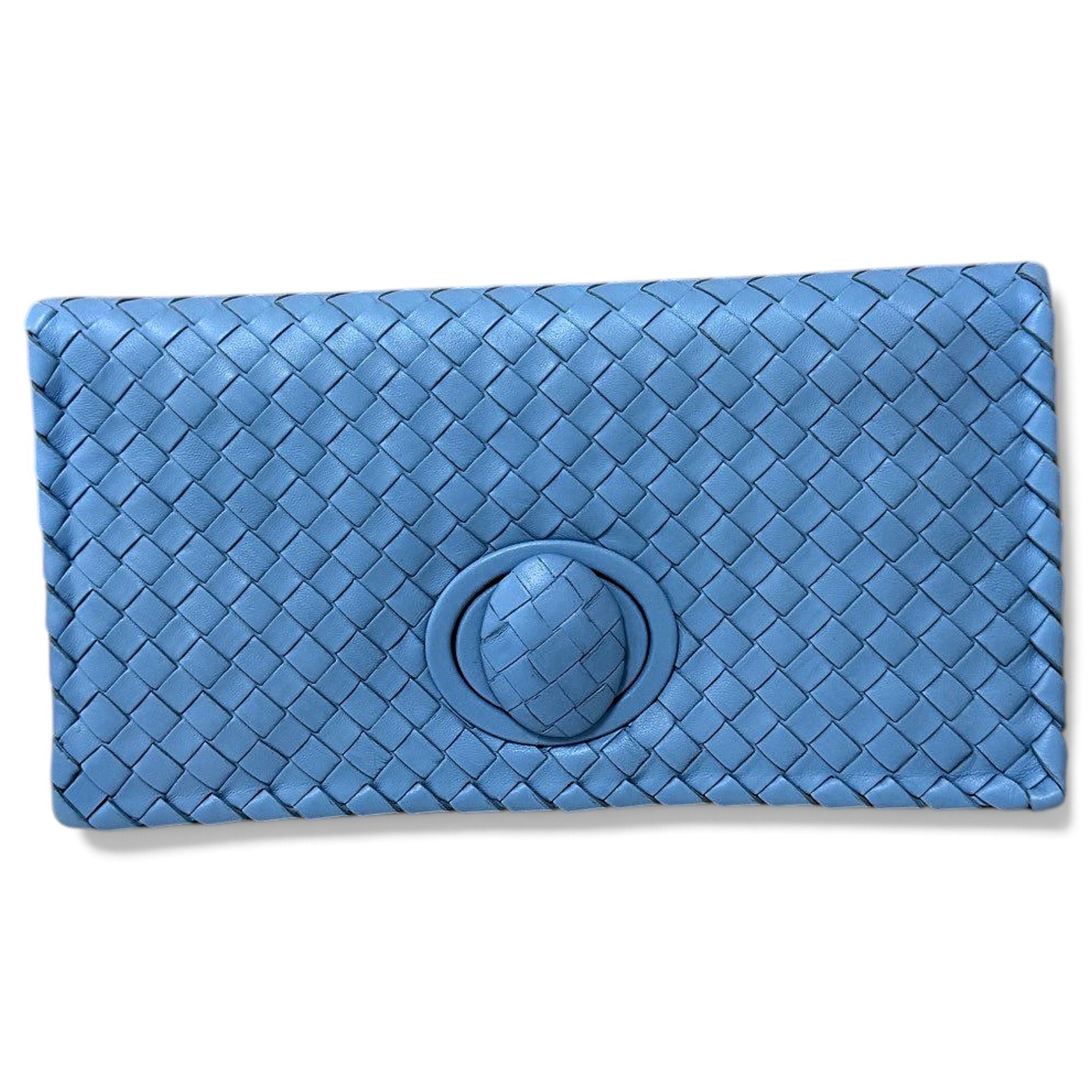 Leather clutch bag