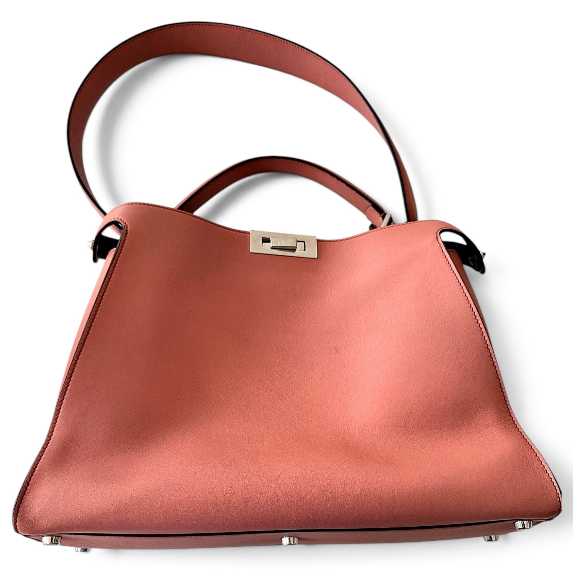 Peekaboo leather handbag