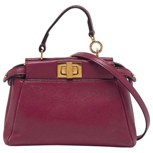 Peekaboo leather handbag