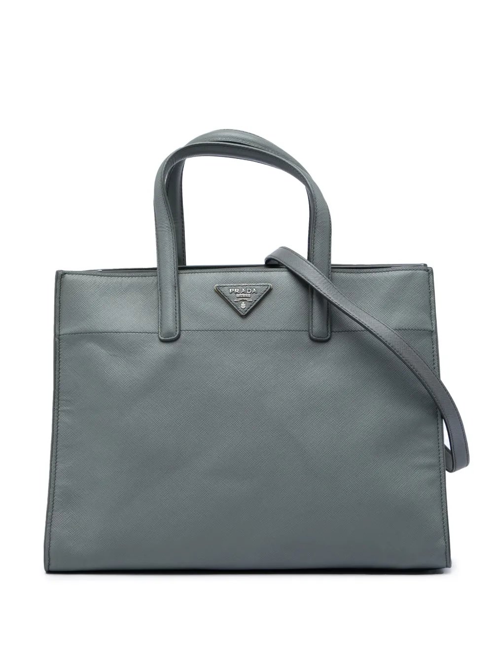 2013-2026 Saffiano Soft Triple Pocket Tote satchel