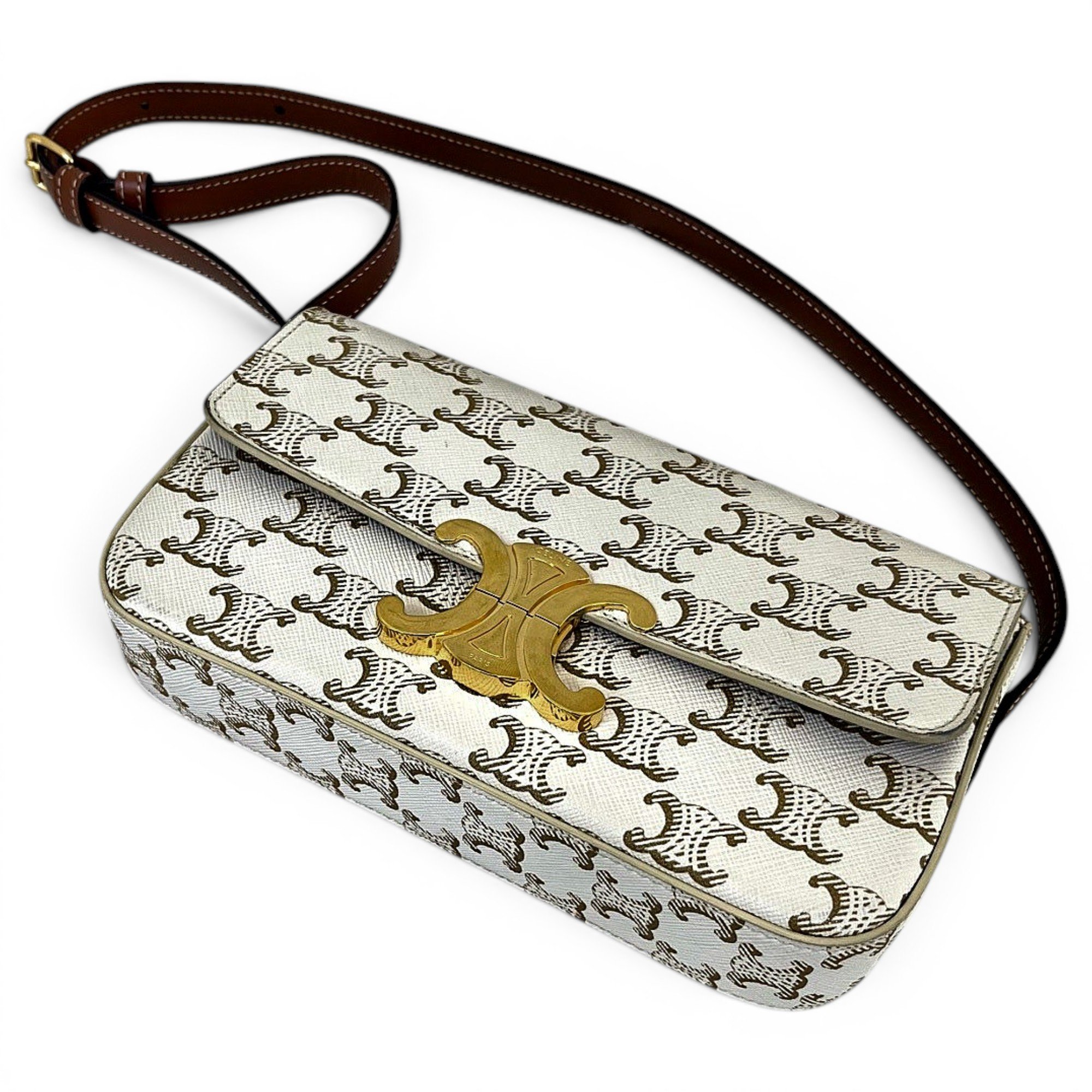 Triomphe Long leather handbag