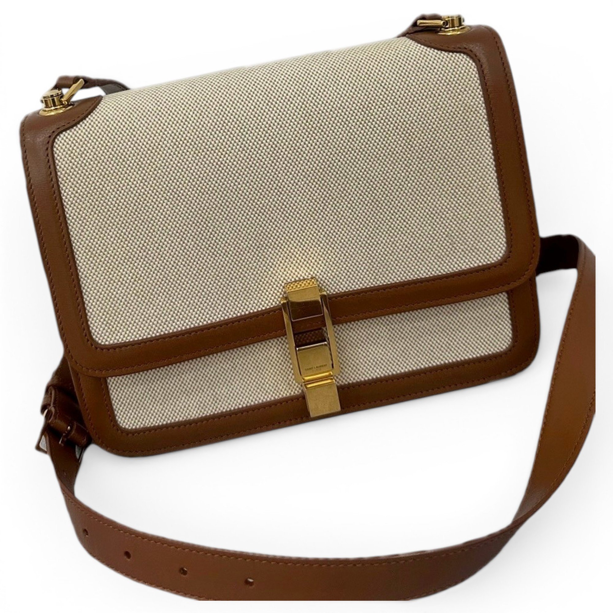 Carré leather handbag
