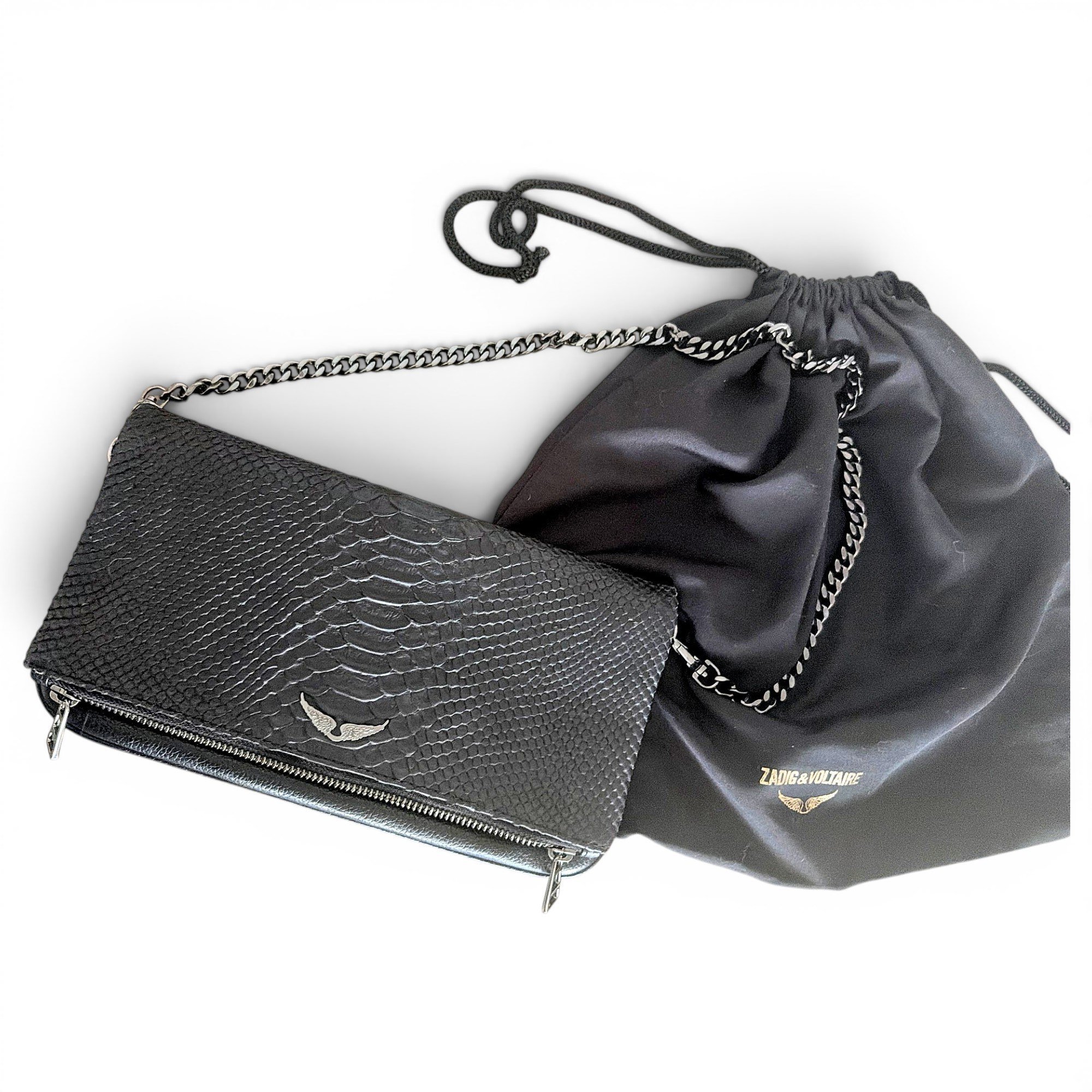 Rock leather crossbody bag