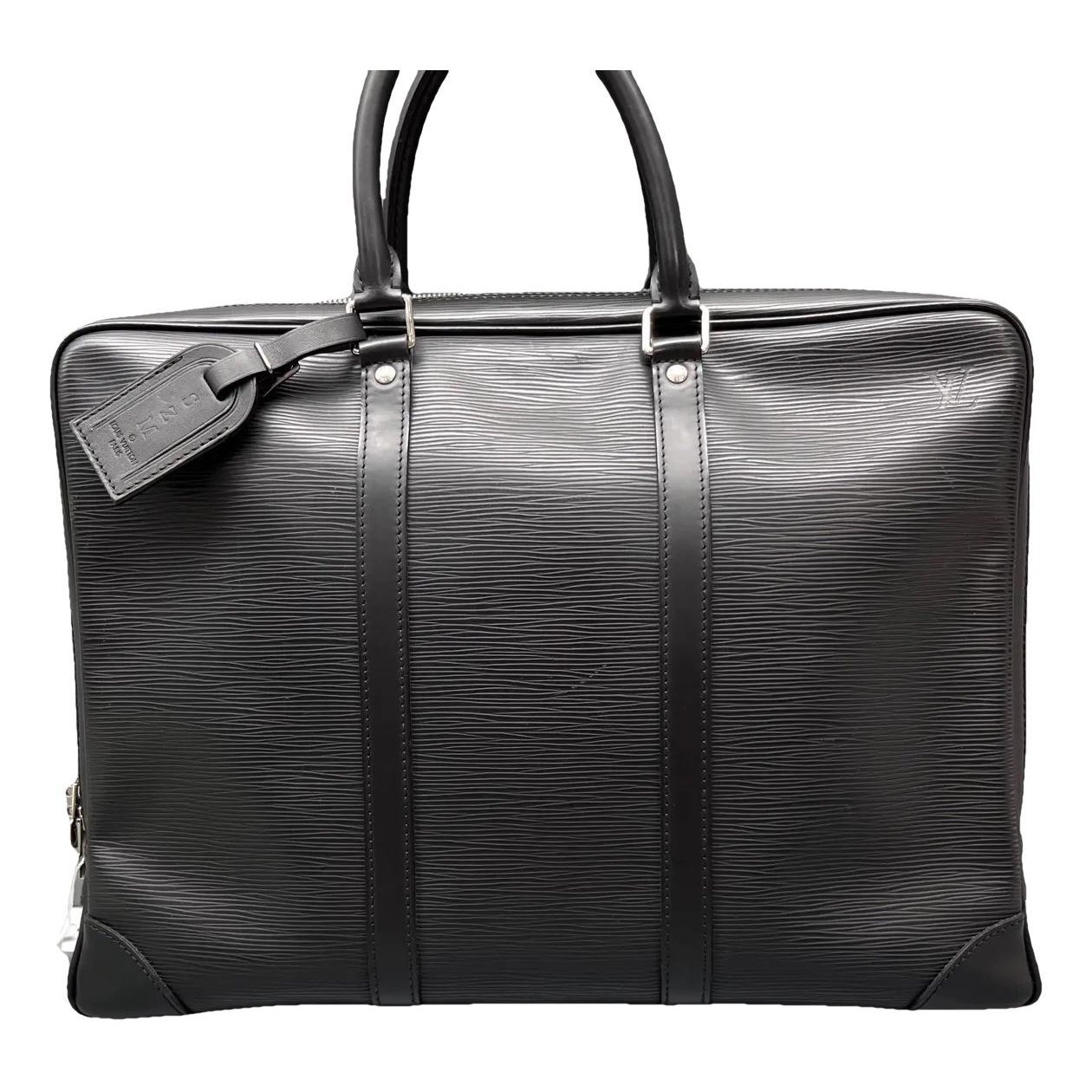 Porte Documents Voyage leather handbag