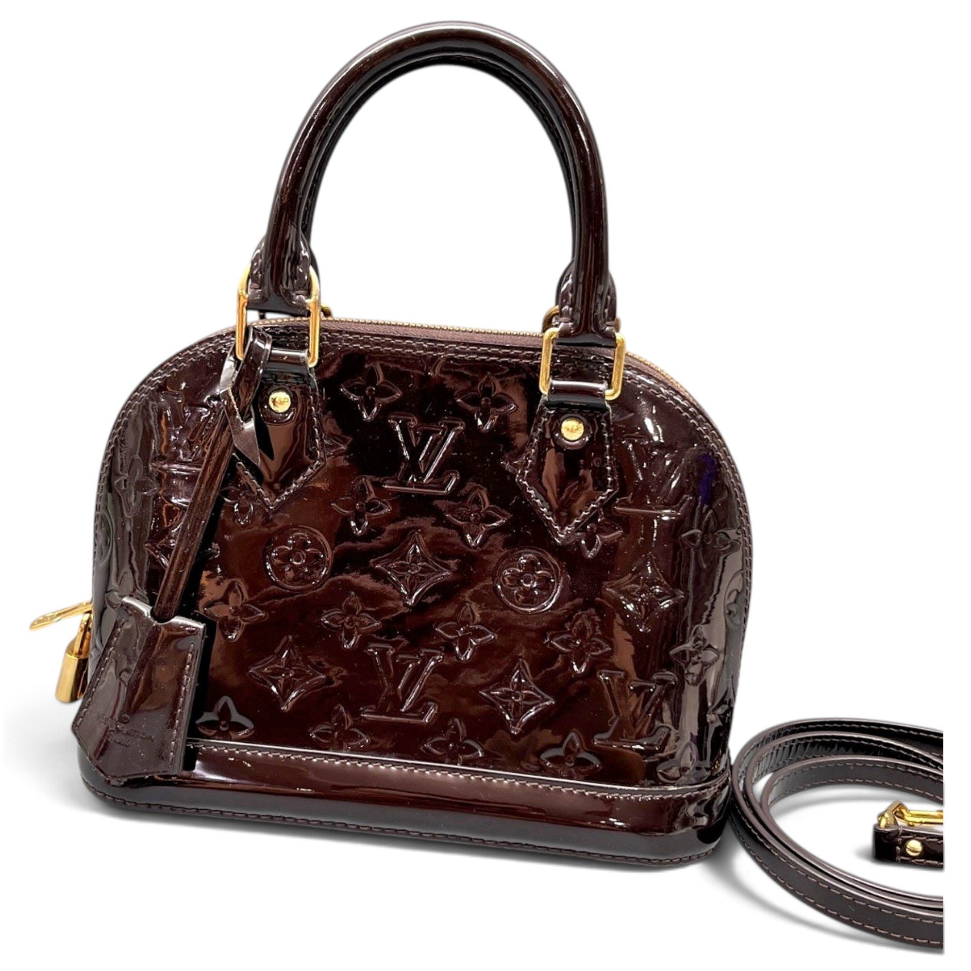 Alma BB patent leather handbag