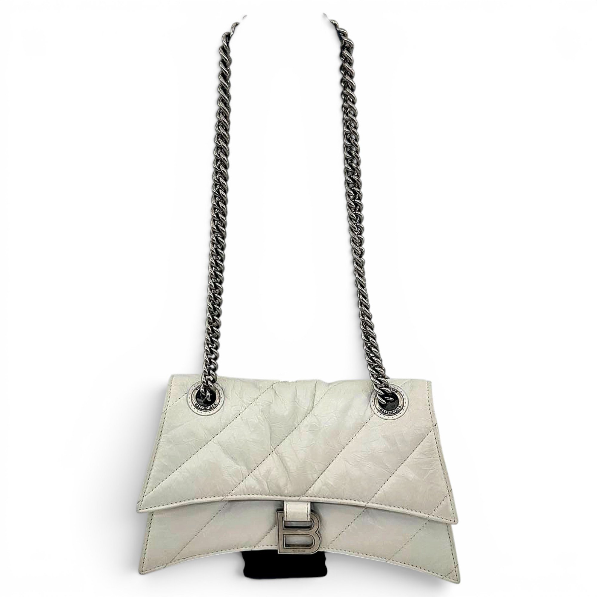 Crush leather crossbody bag