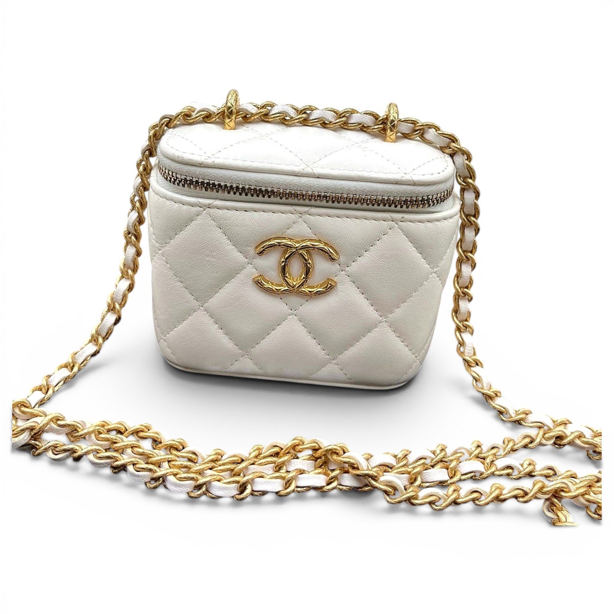 Trendy CC Vanity leather handbag
