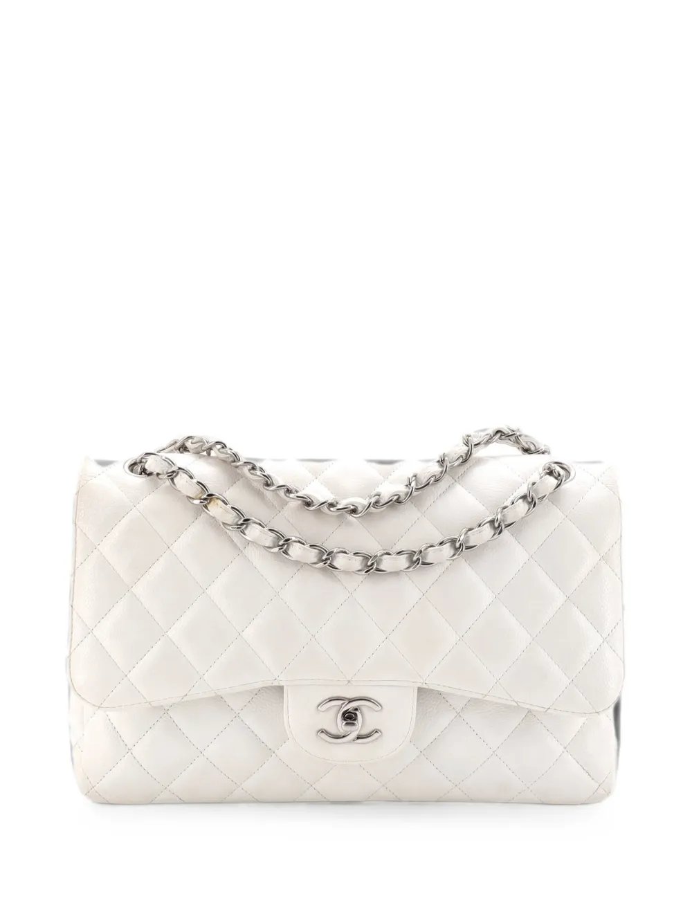 Classic Double Flap Bag Quilted Caviar Jumbo shoulder bag