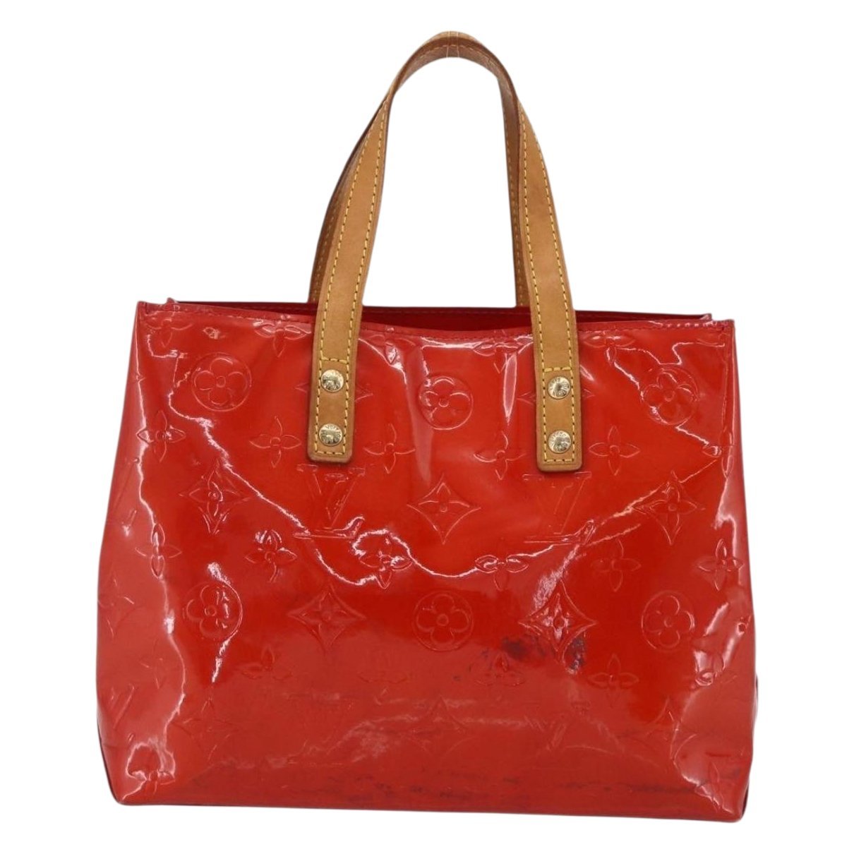 Reade patent leather handbag