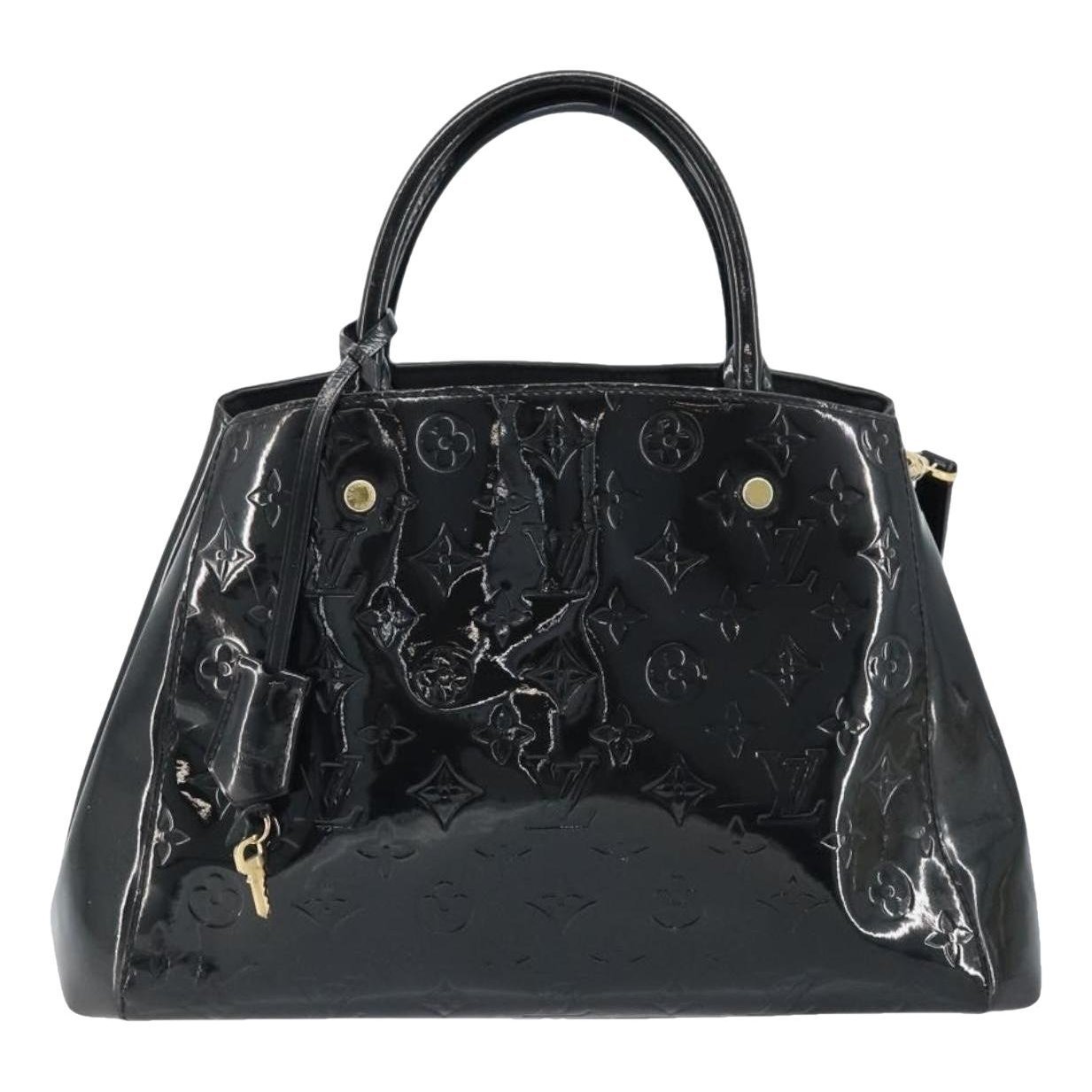 Patent leather handbag