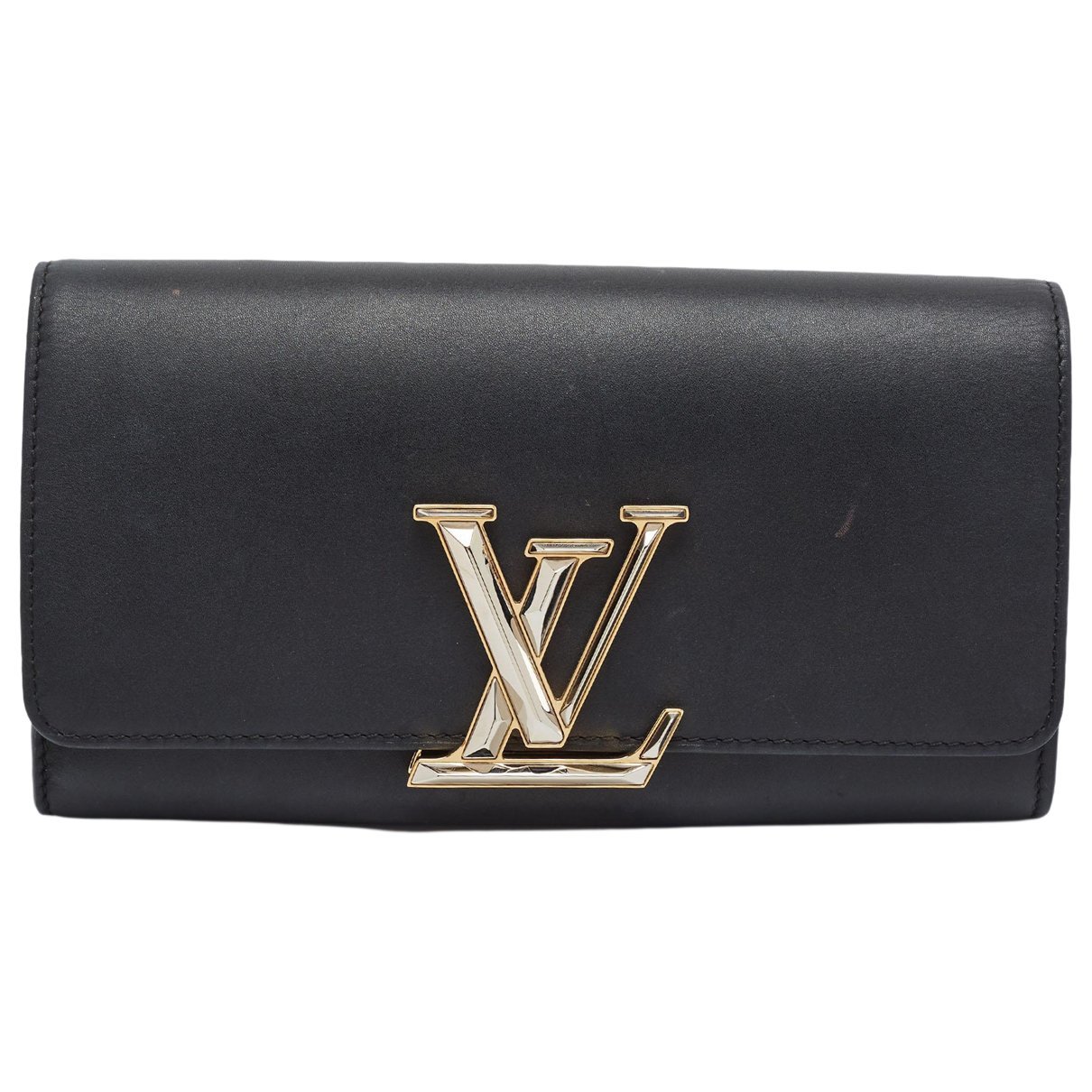 Leather clutch bag