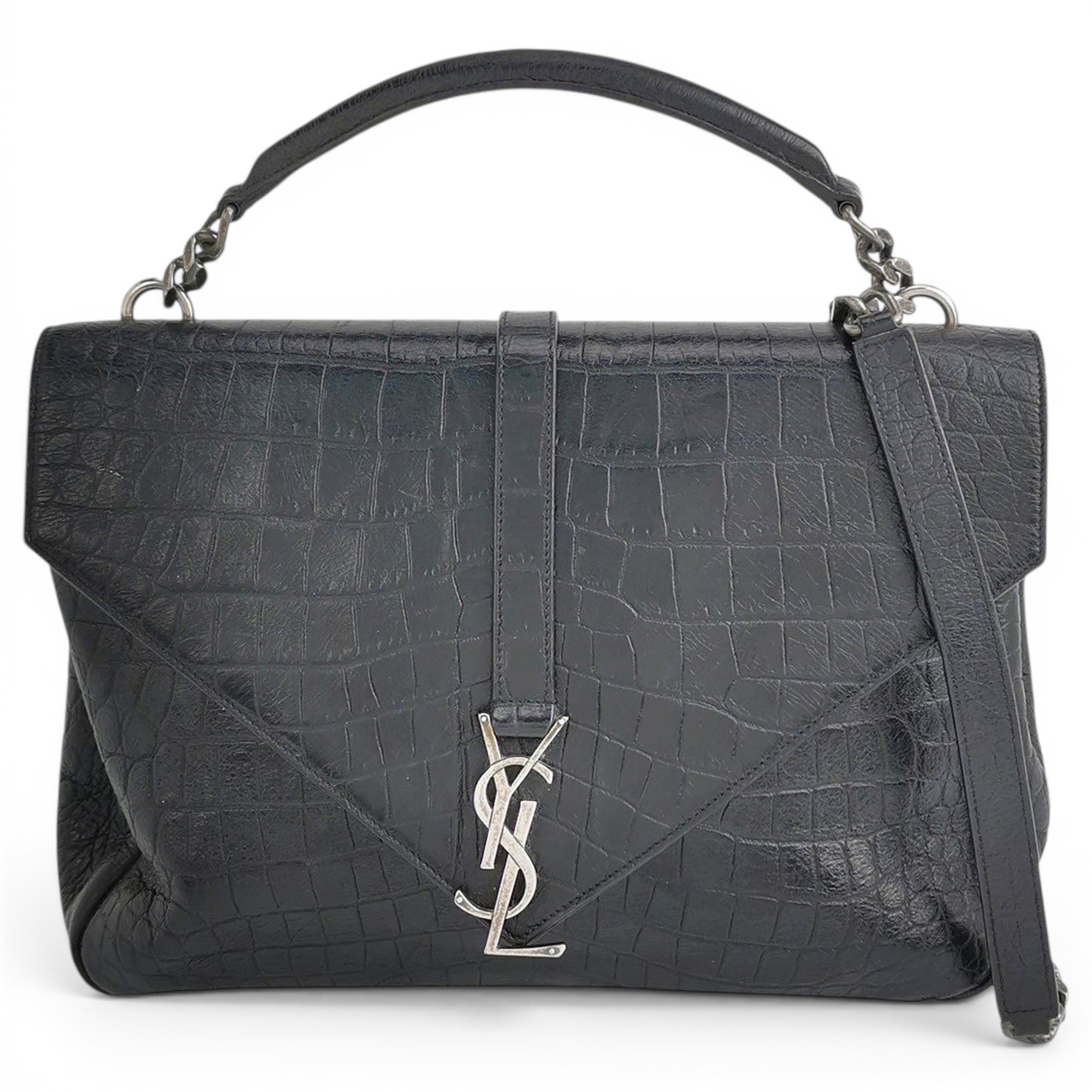 Collége monogramme leather handbag