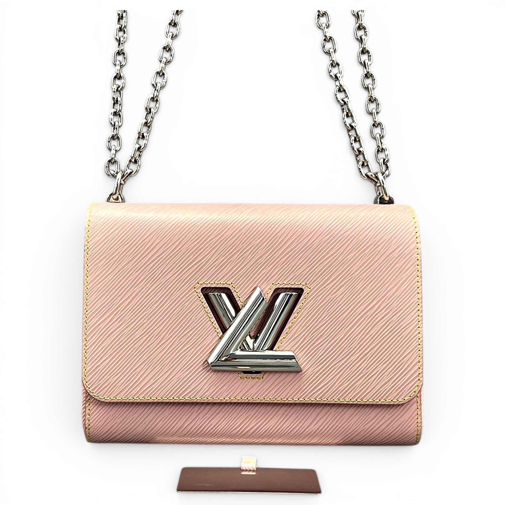 Twist leather handbag