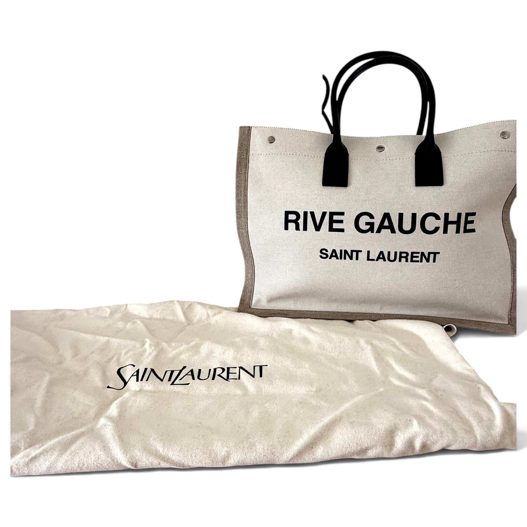 Rive Gauche linen tote