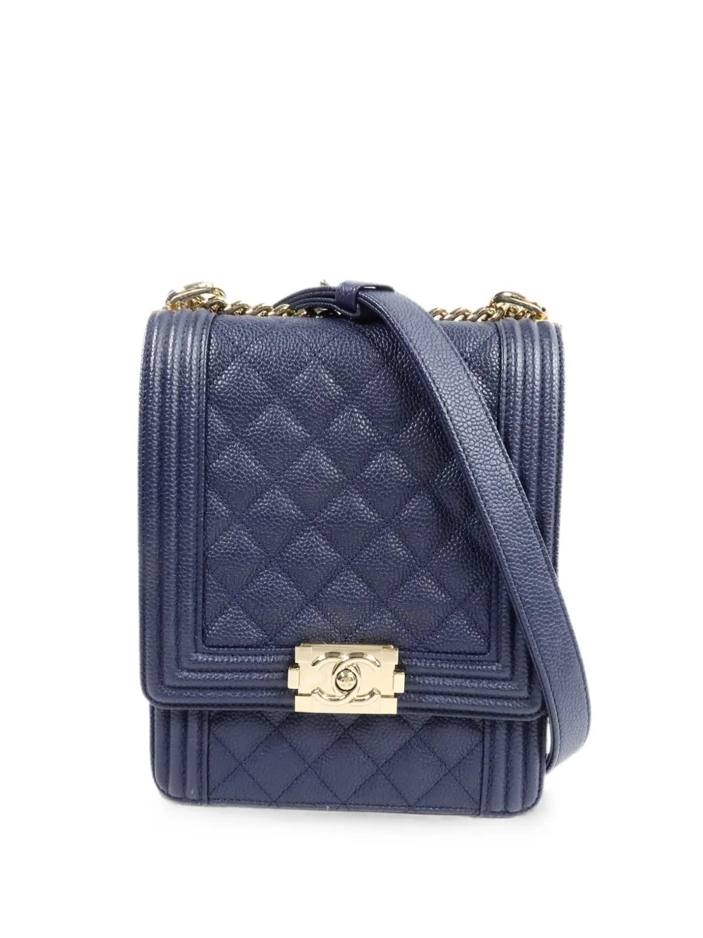 North South Boy quilted cross body bag