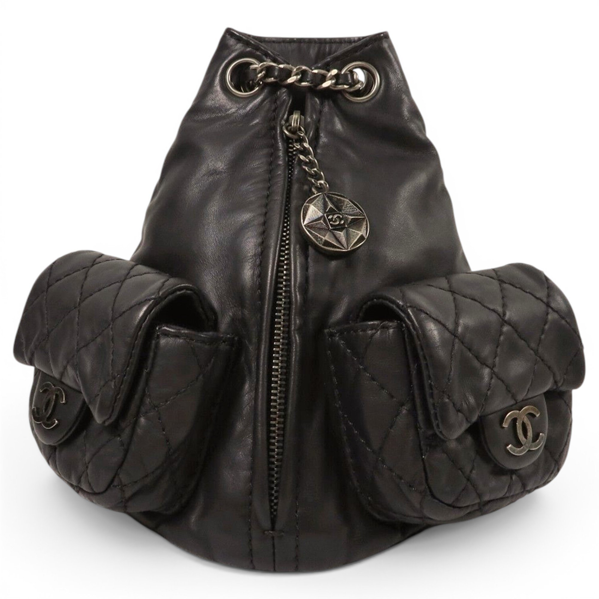 Leather backpack
