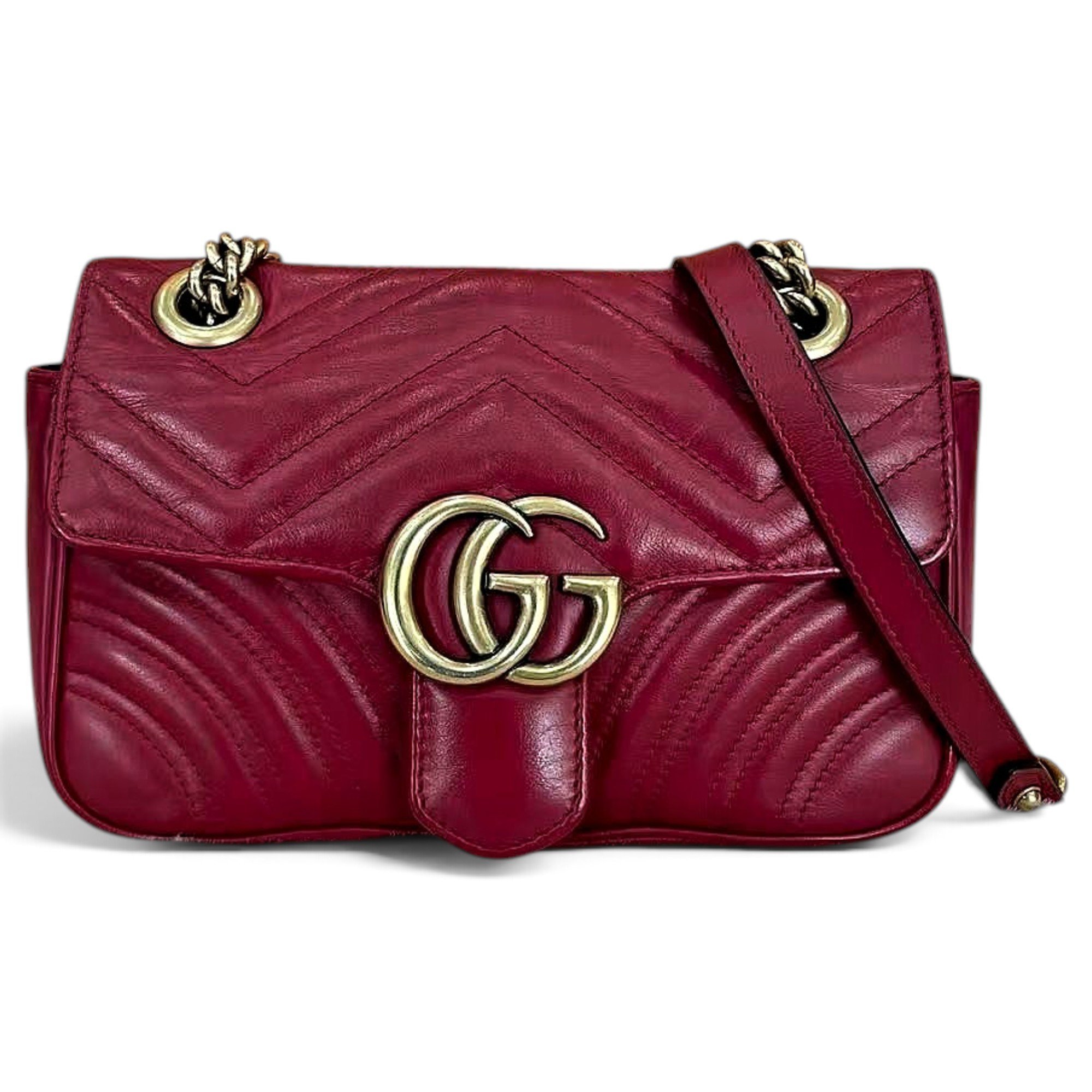 GG Marmont Flap leather handbag