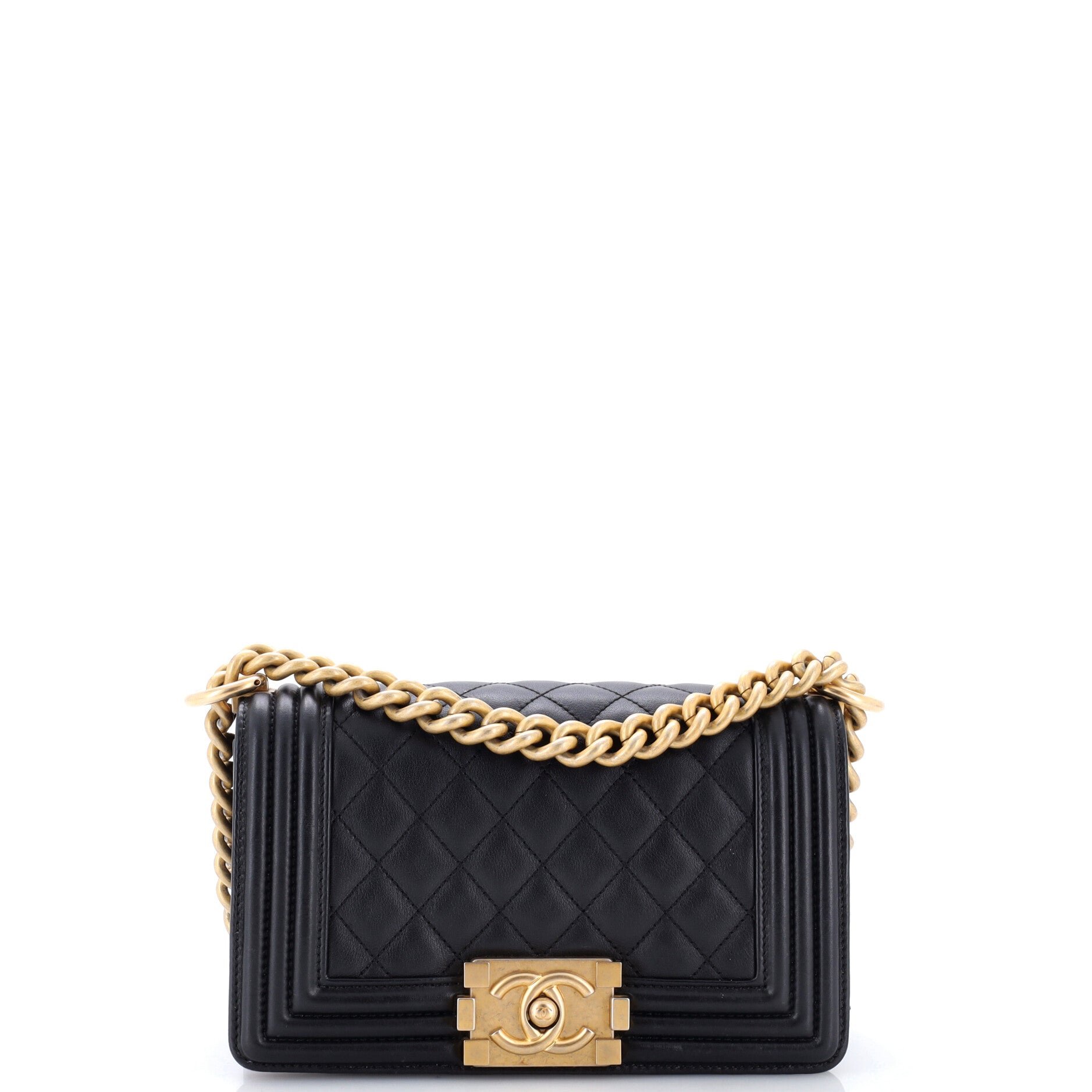 Boy Flap Bag Quilted Lambskin Small