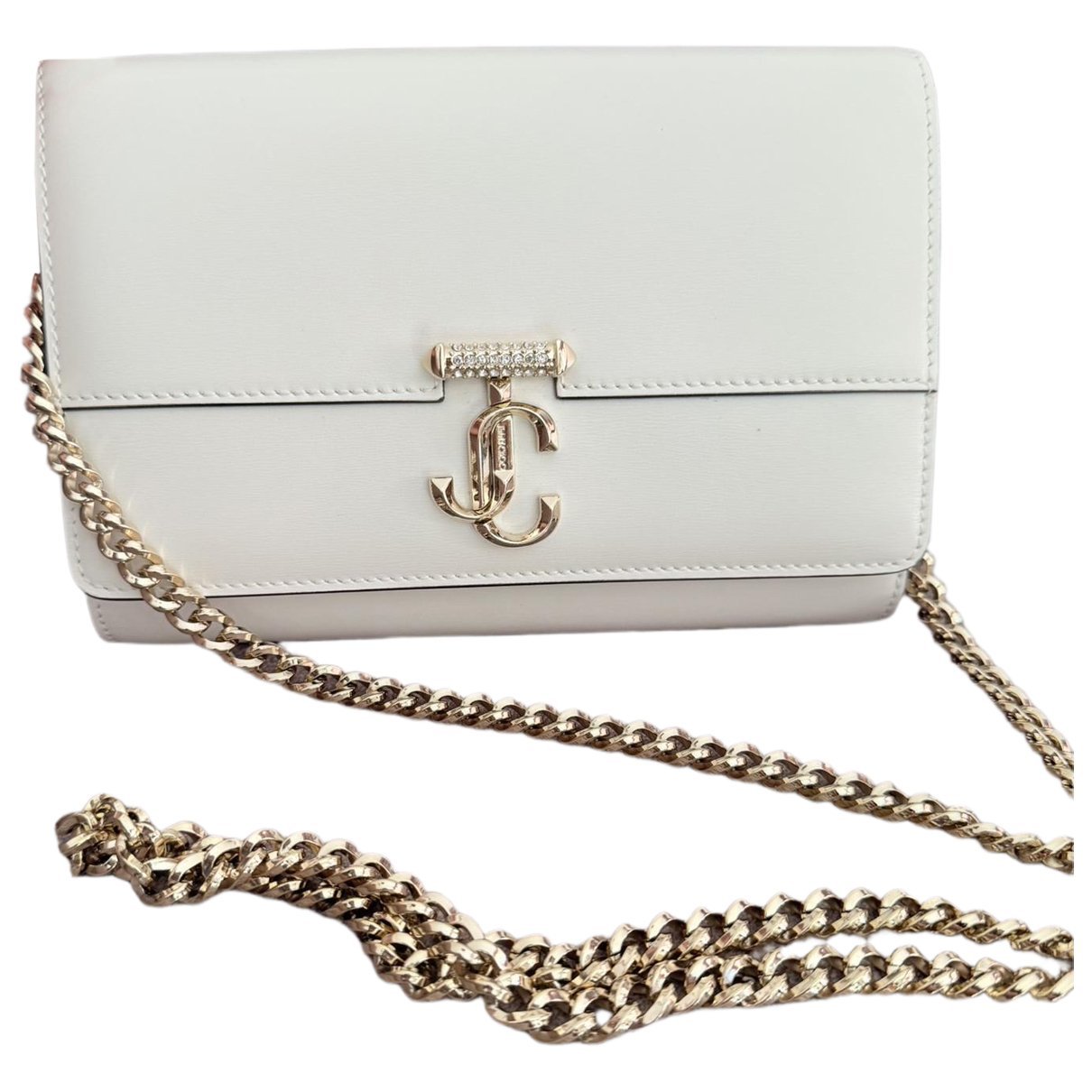 Leather clutch bag