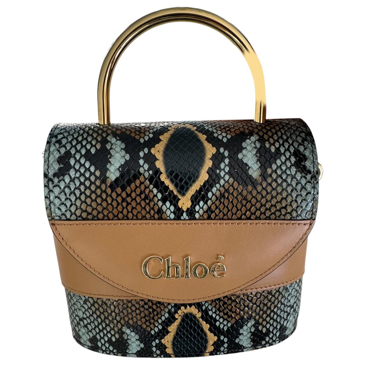 Aby Lock leather handbag