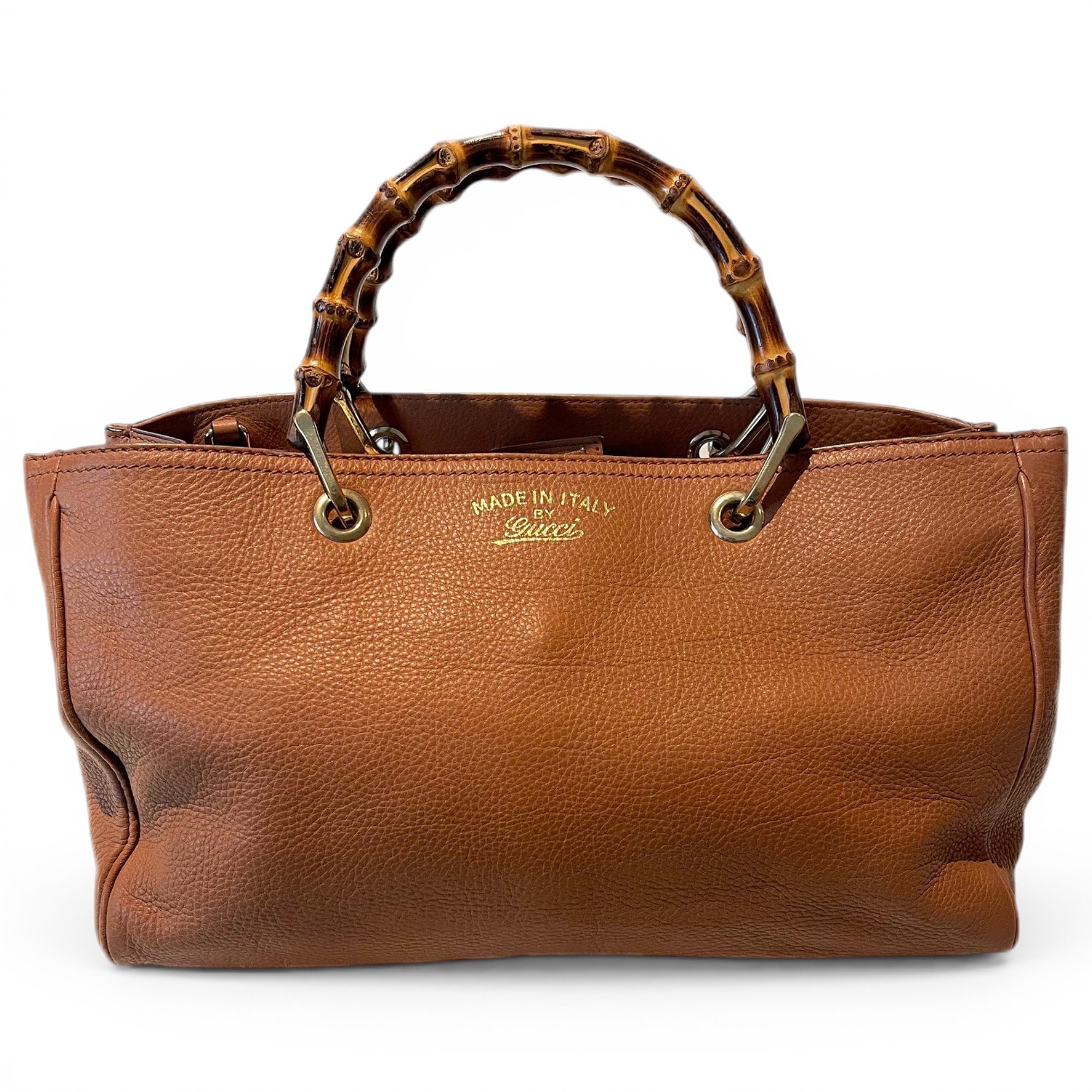 Bamboo Shopper leather tote