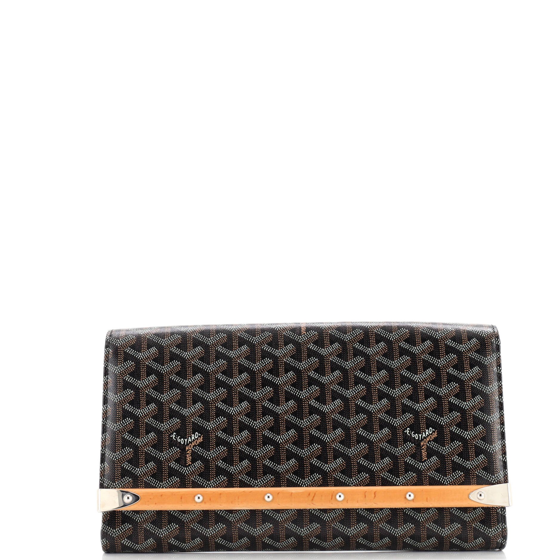 Goyard Monte Carlo Clutch Coated Canvas MM