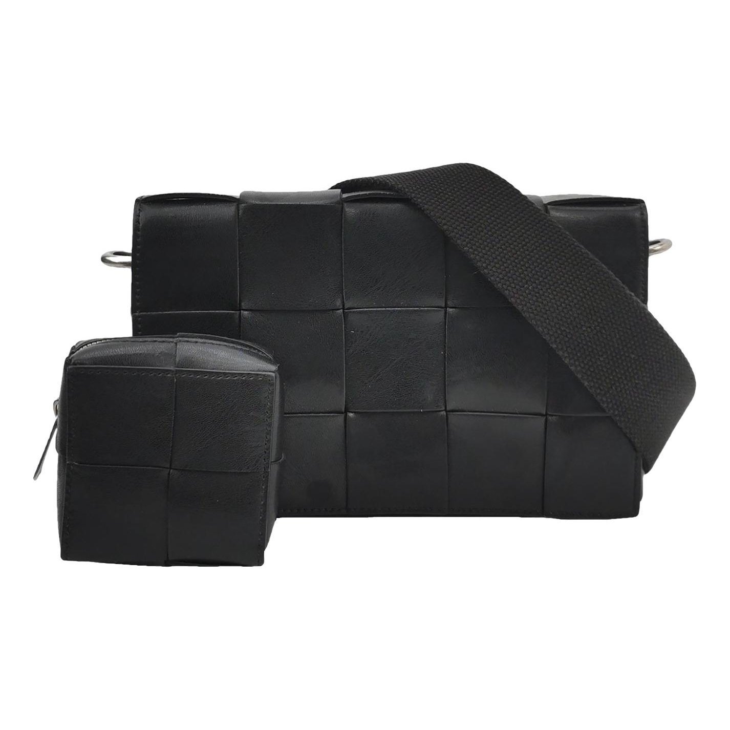 Cassette leather handbag