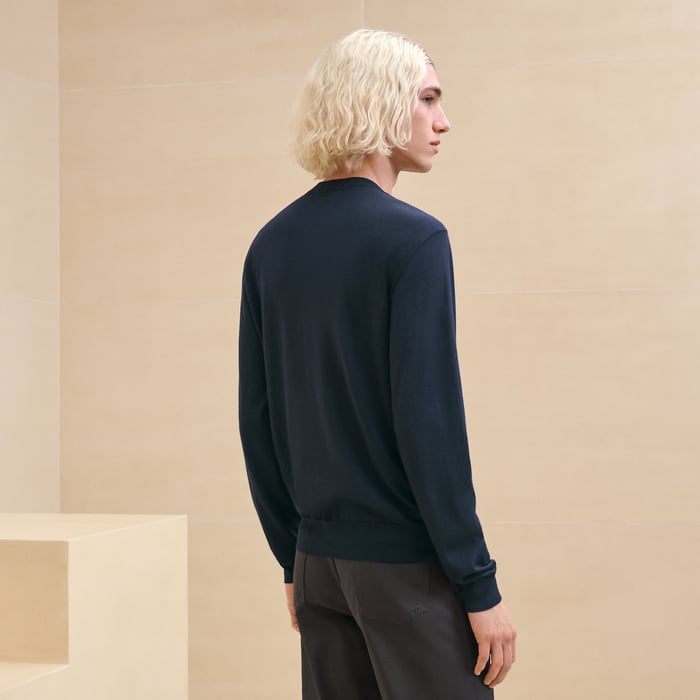 Marine "Coutures Inversees" Crewneck Sweater