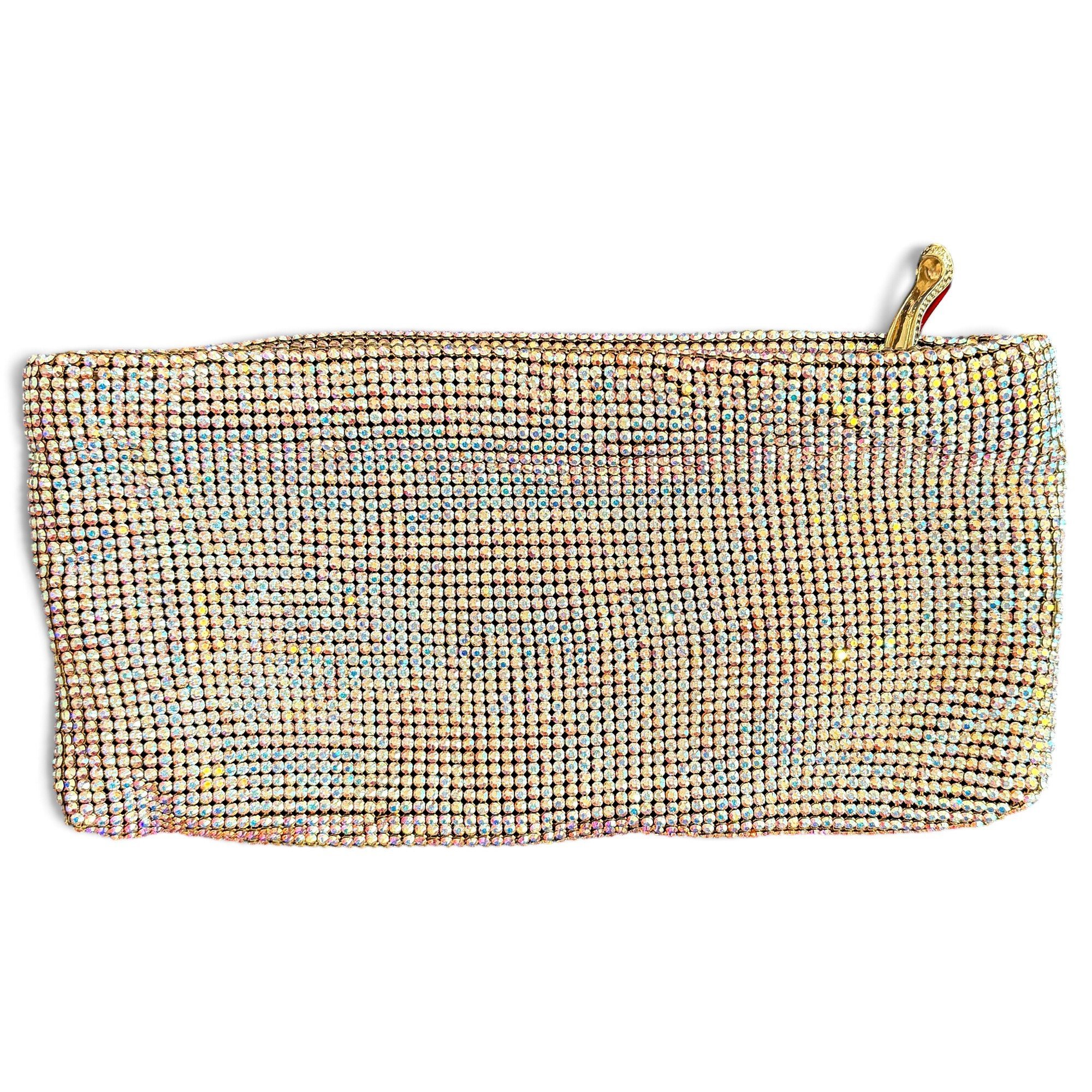 Loubiposh glitter clutch bag