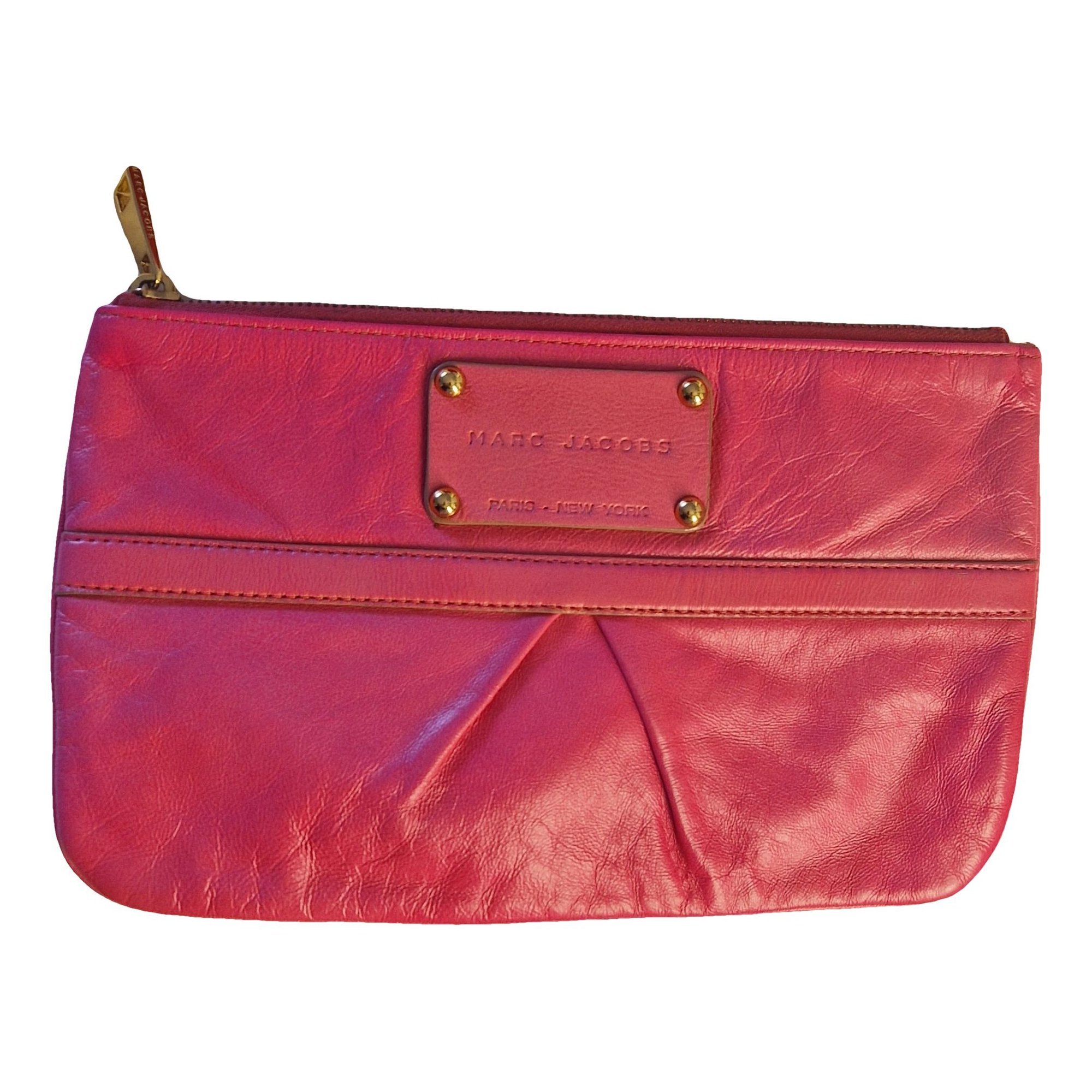 Leather clutch bag