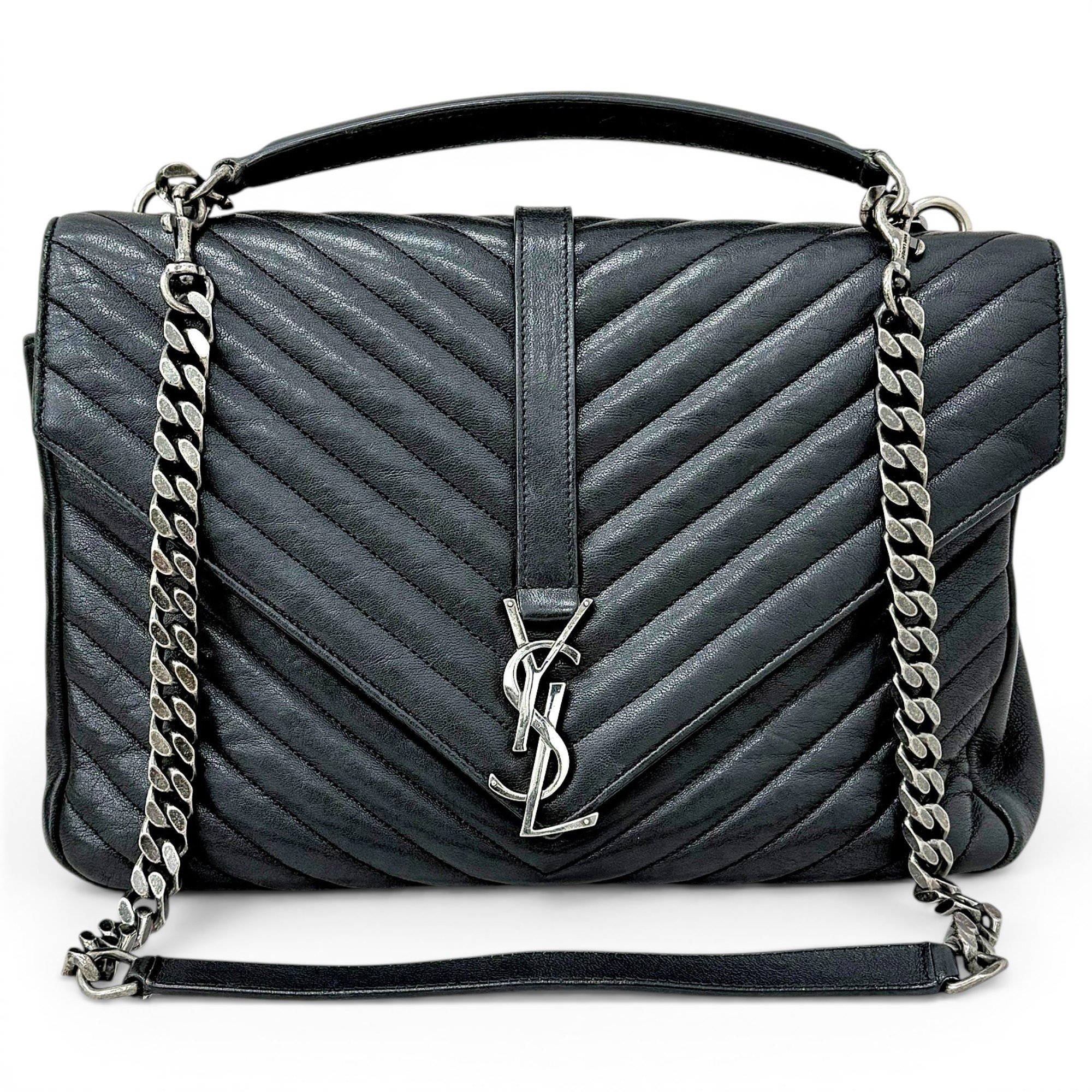 Collége monogramme leather handbag