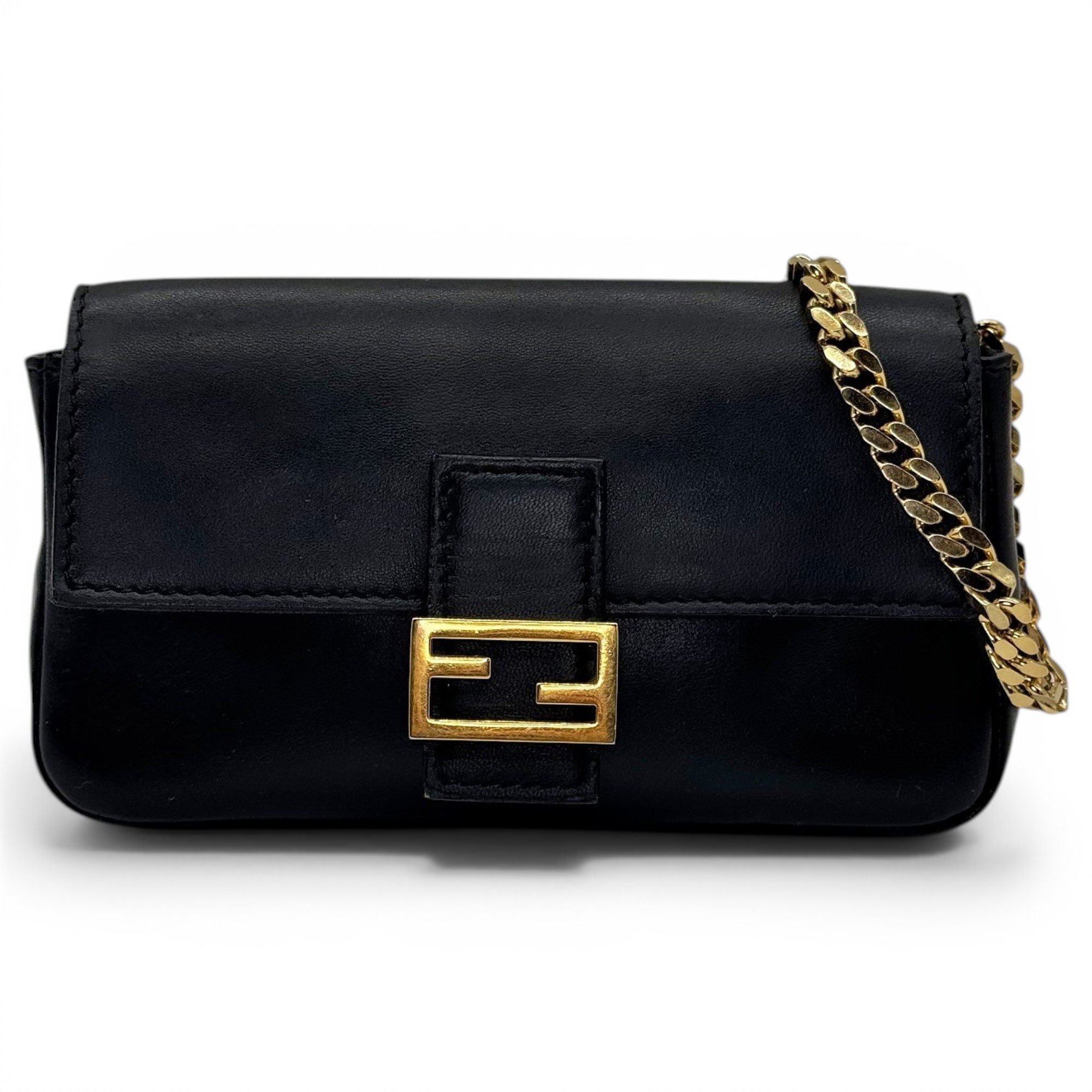 Baguette leather handbag